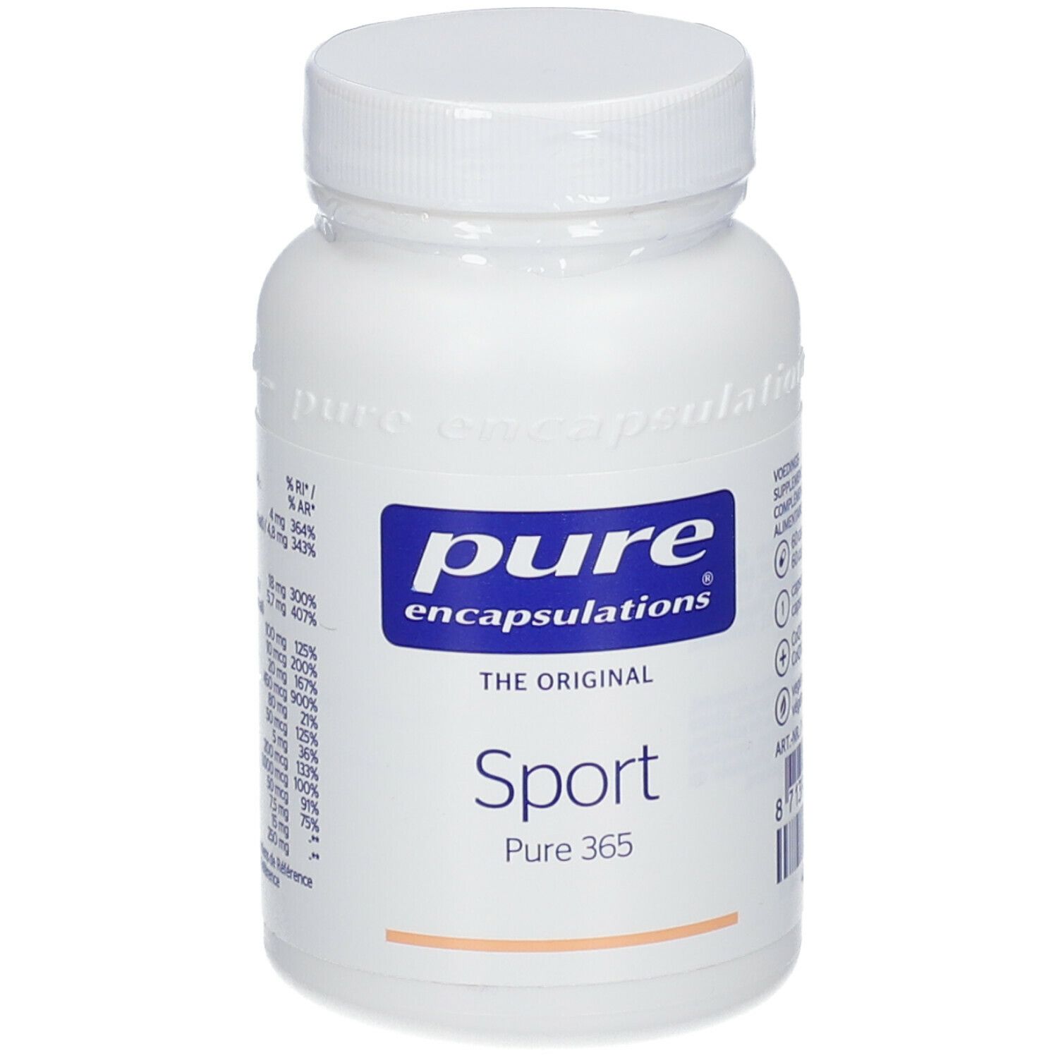 Pure Encapsulations Sport Pure 365 Nouvelle Formule 60 pc(s) Capsule(S)