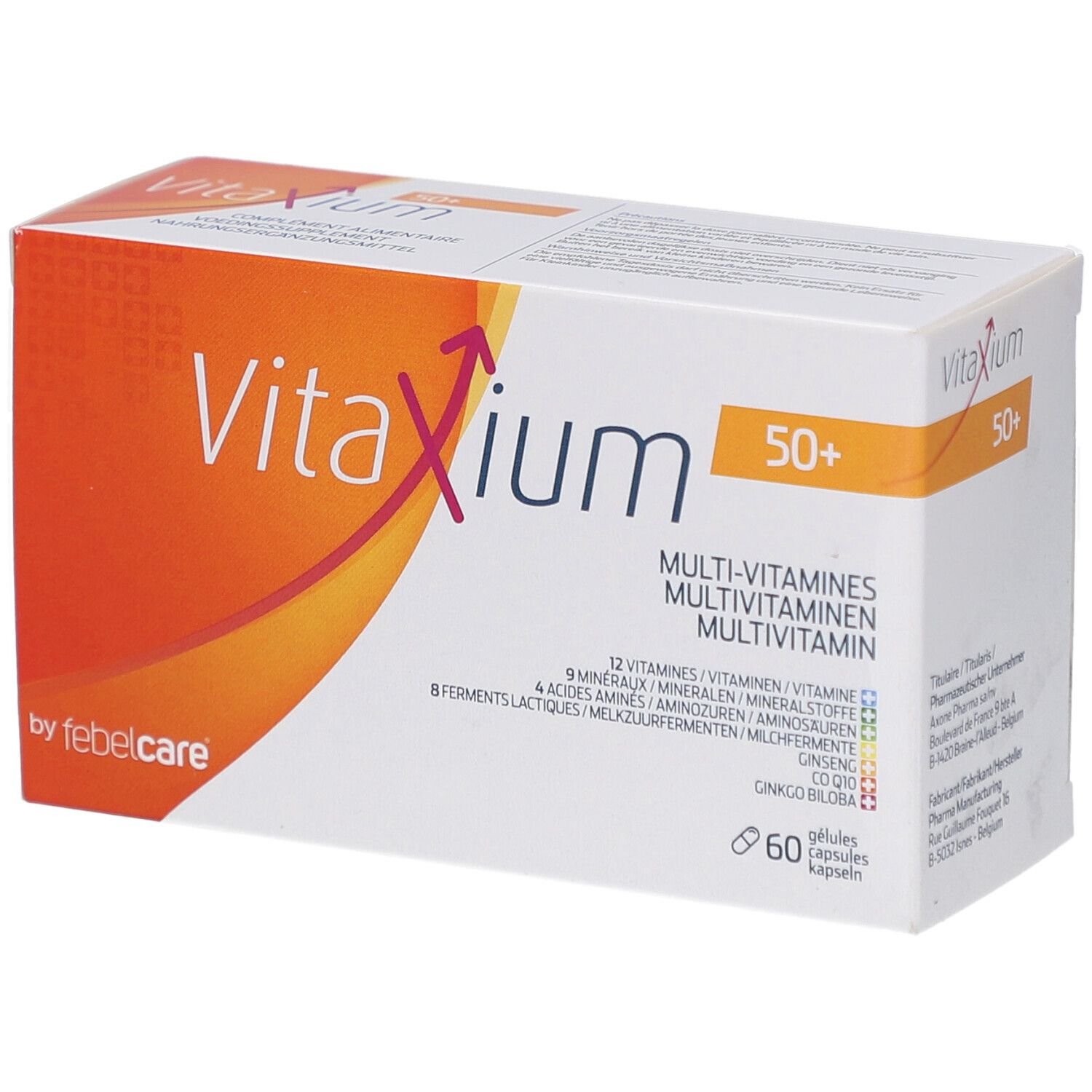 Vitaxium 50+ Multi-vitamines 60 pc(s) Capsule(S)