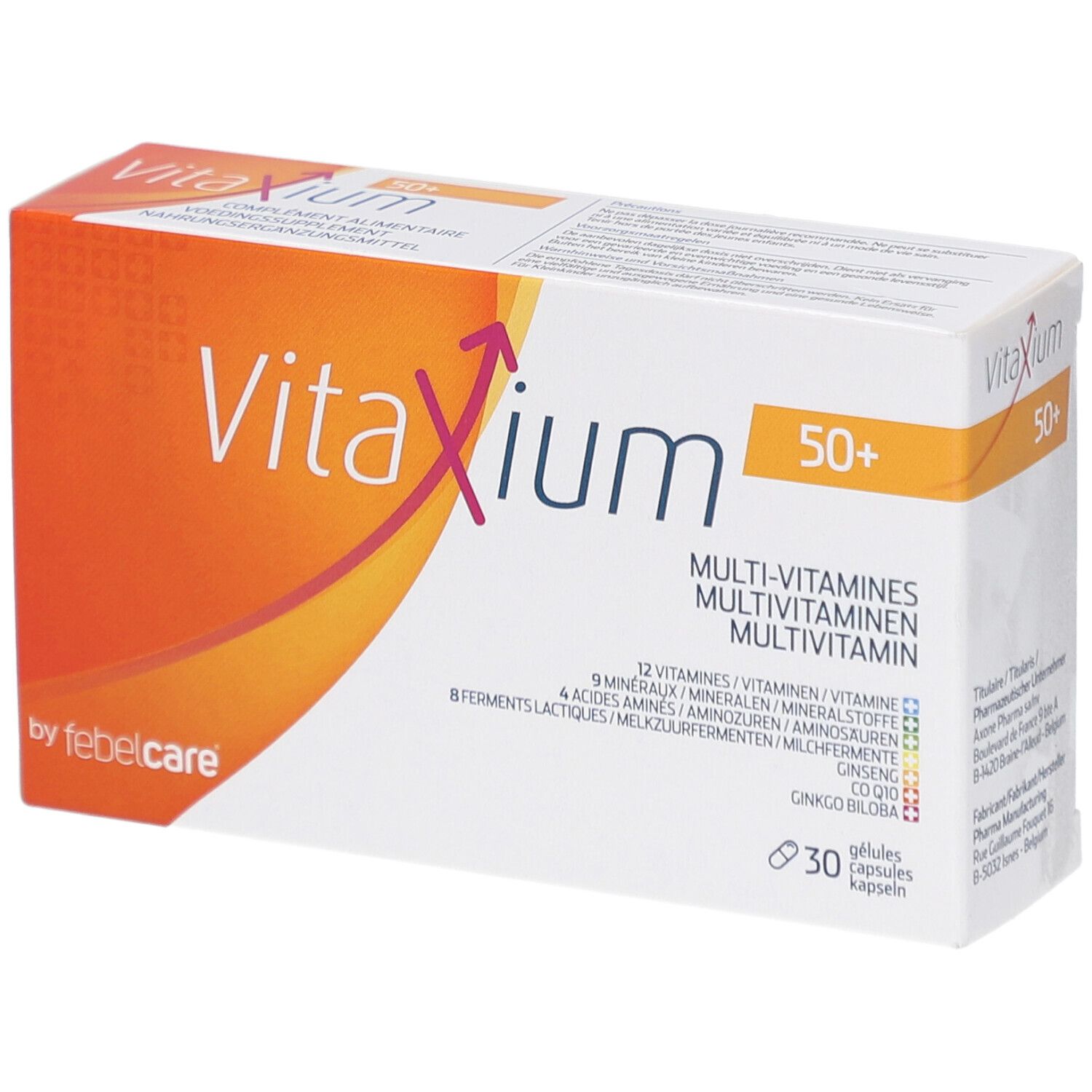 Vitaxium 50+ Multi-vitamines 30 pc(s) Capsule(S)