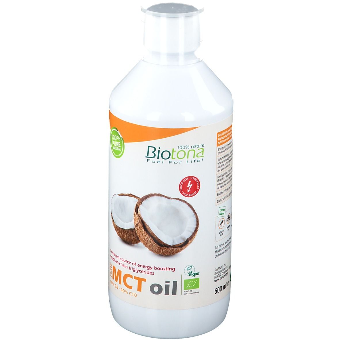 Biotona Pure Mct Oil Huile 500 Ml