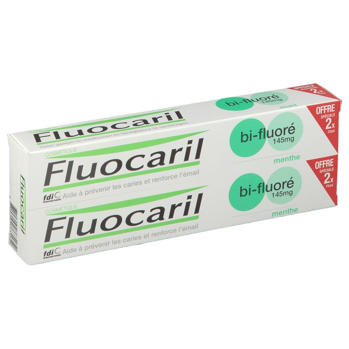 Fluocaril Dentifrice Menthe Bi-Fluoré 145Mg Dentifrice(S) 75 Ml Enfants