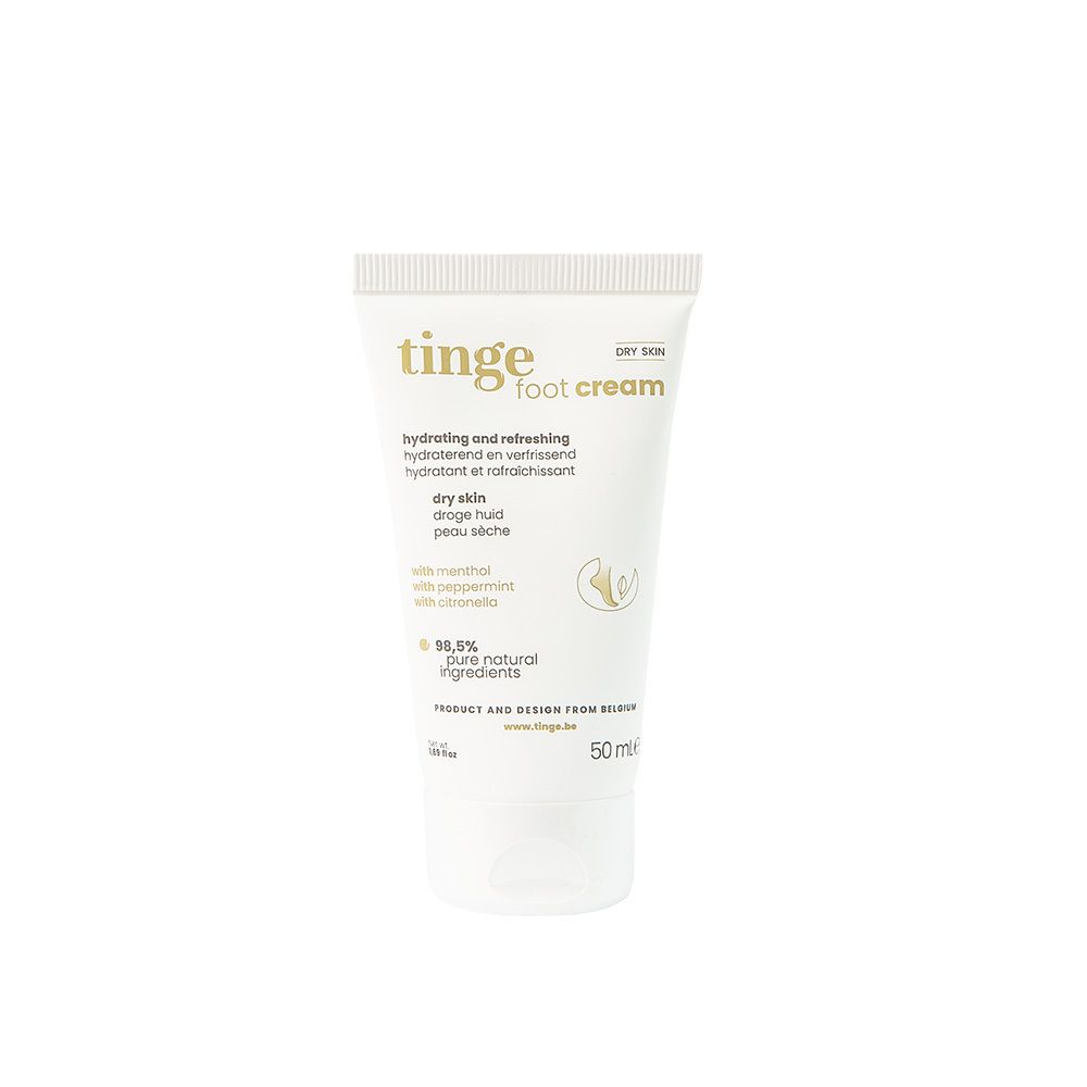 Tinge Crème pour les pieds hydratante et rafraîchissante 50 ml Crème De Pieds