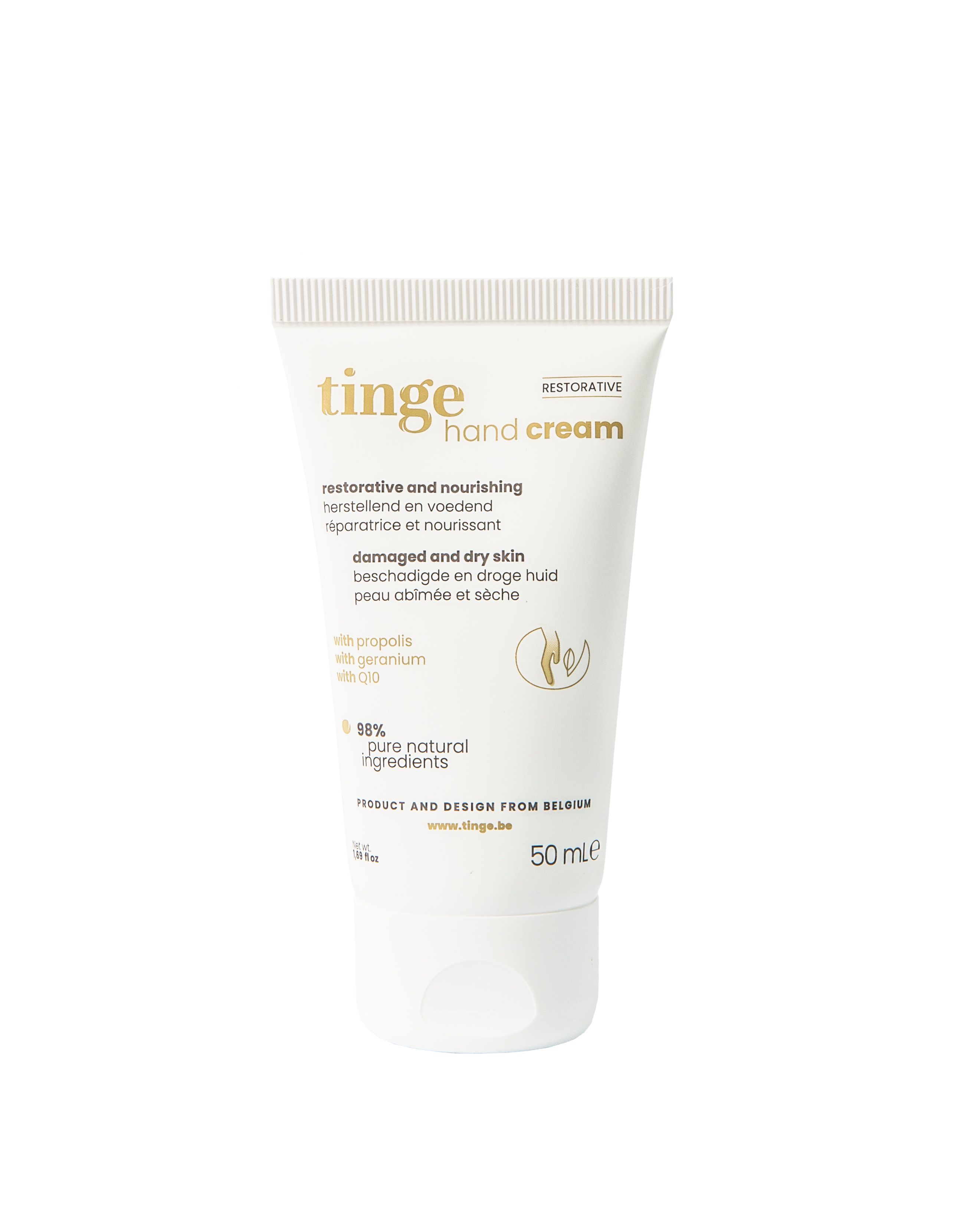 Tinge Crème pour les mains restauratrice et nourrissante 50 ml Crème