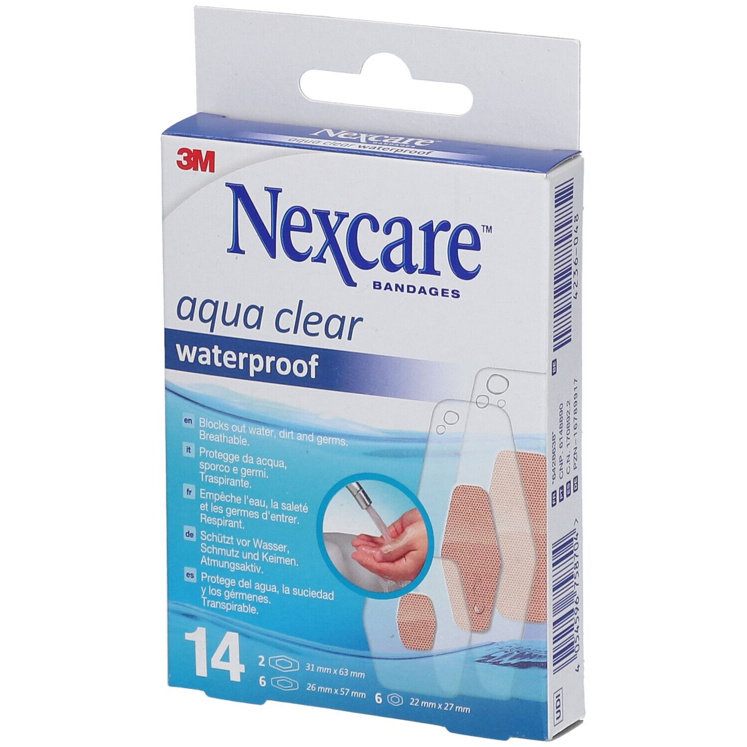 Nexcare™ Aqua Clear Imperméable Pansement(S) 14 pc(s)