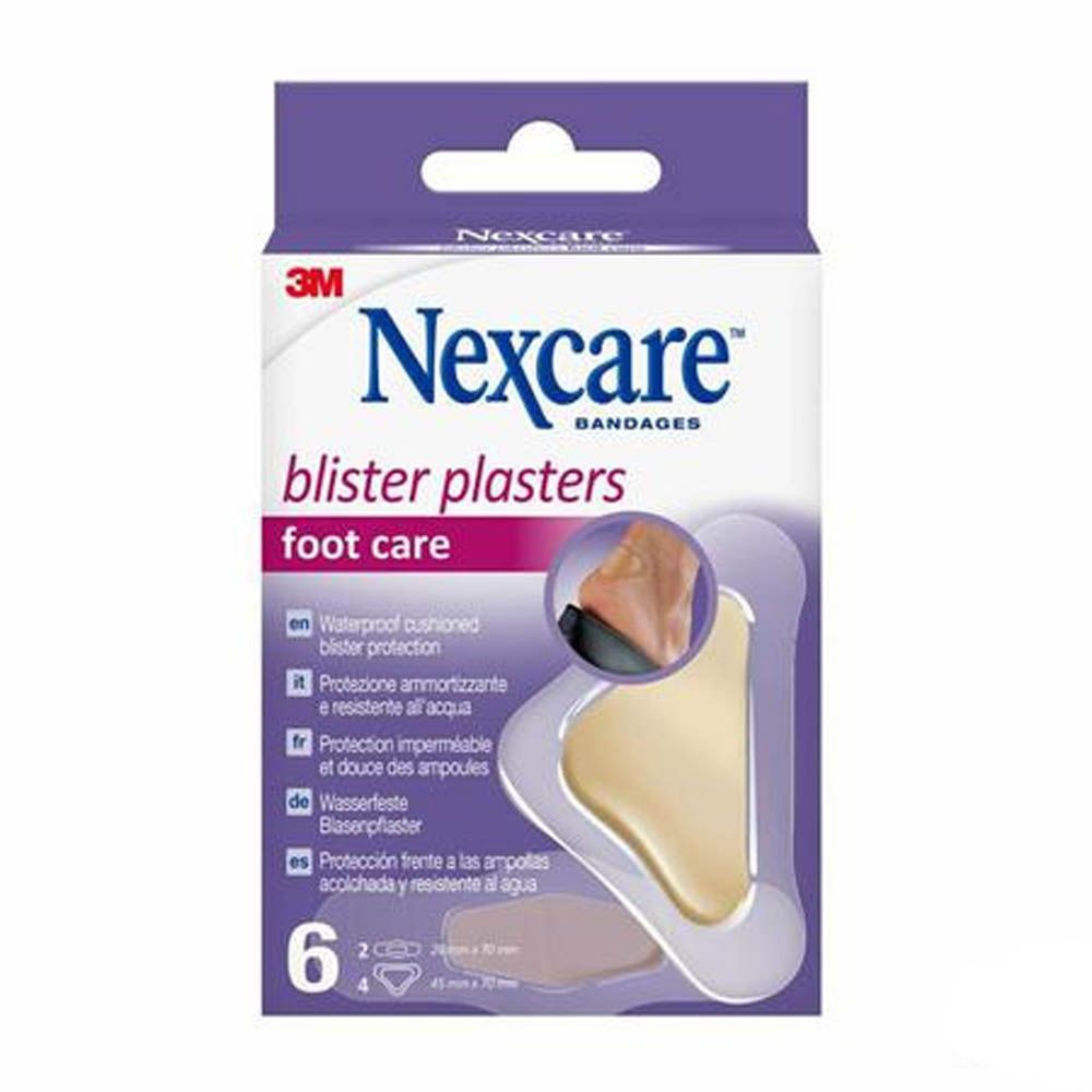 Nexcare blister plasters foot care 6 pc(s) Pansement(S)