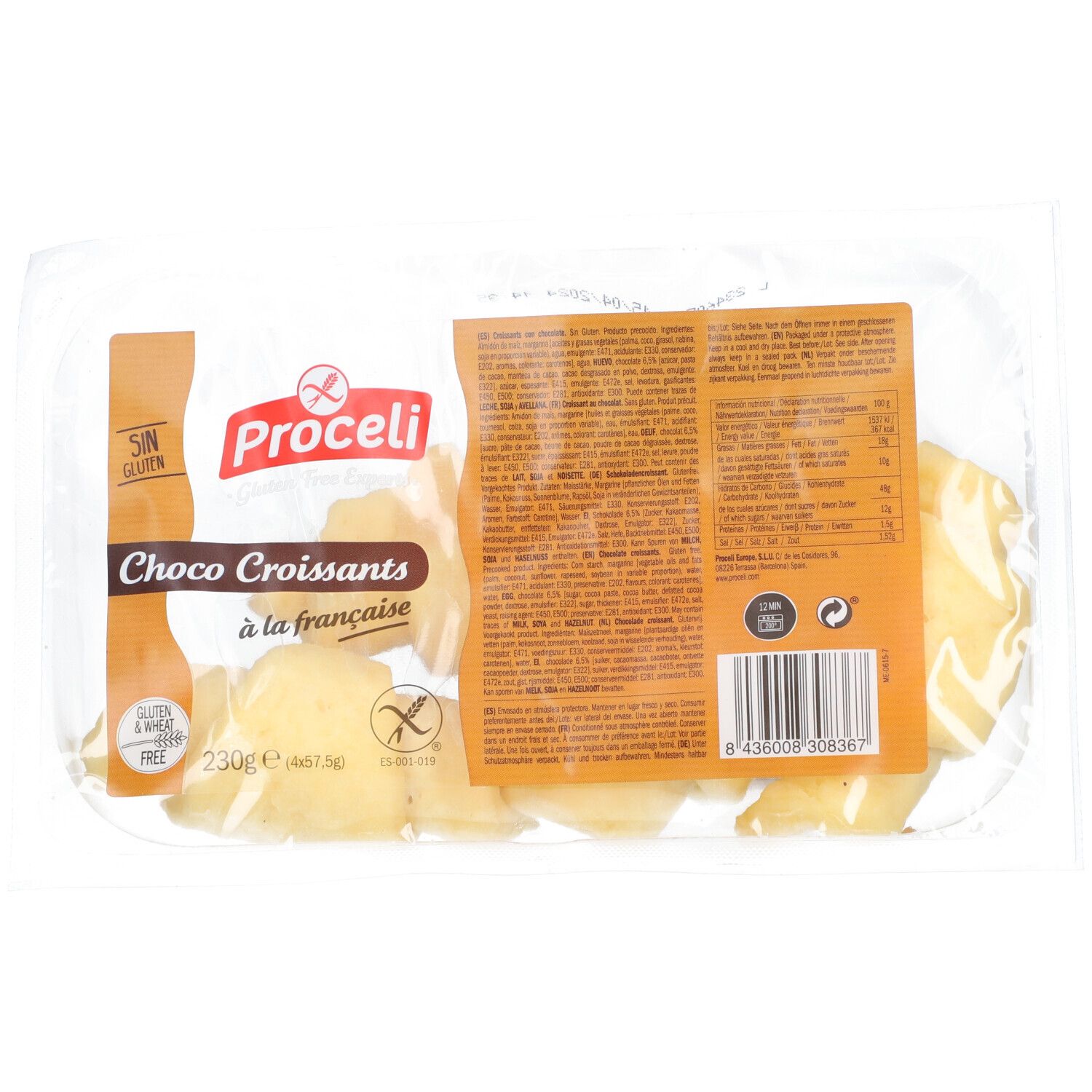 Proceli Choco Croissants à la française Autre 230 g