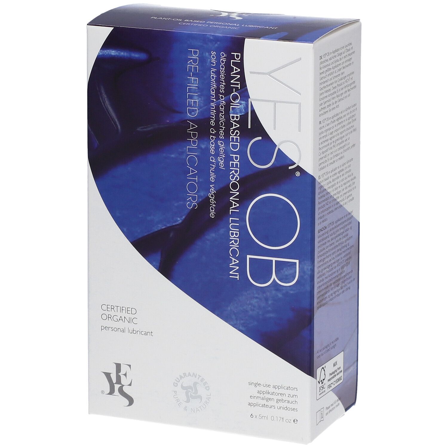 YES® OB Lubrifiant à base d'huile végétale Lubrifiant(S) 6x5 ml