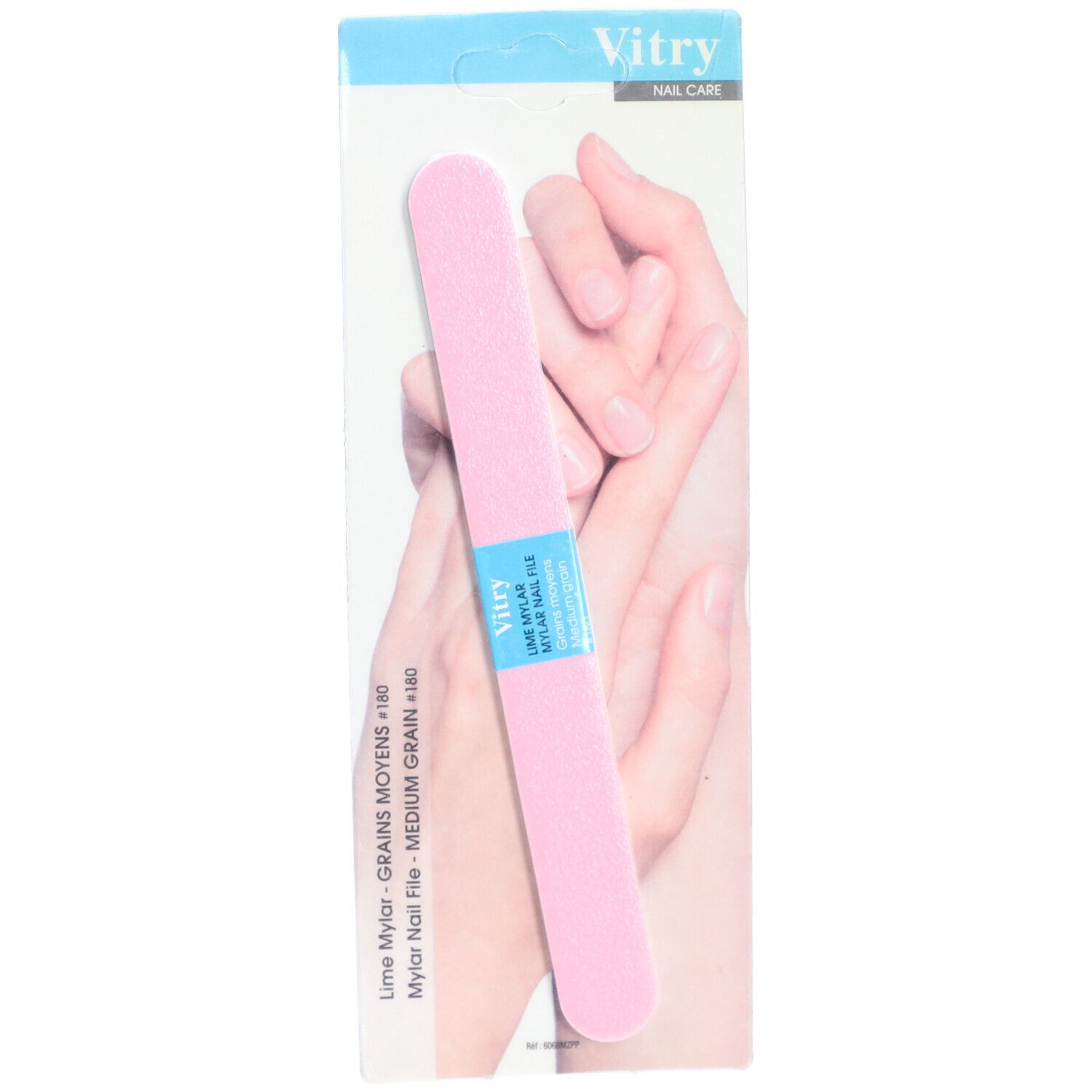 Vitry Lime à ongles Mylar rose pâle 1 pc(s) Lime