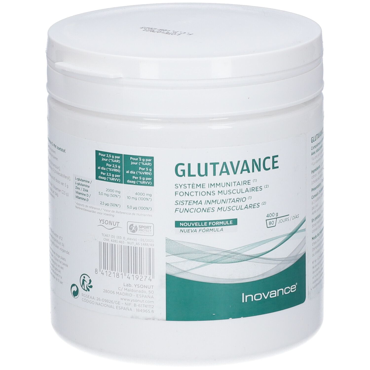 Inovance Glutavance 400 g Poudre