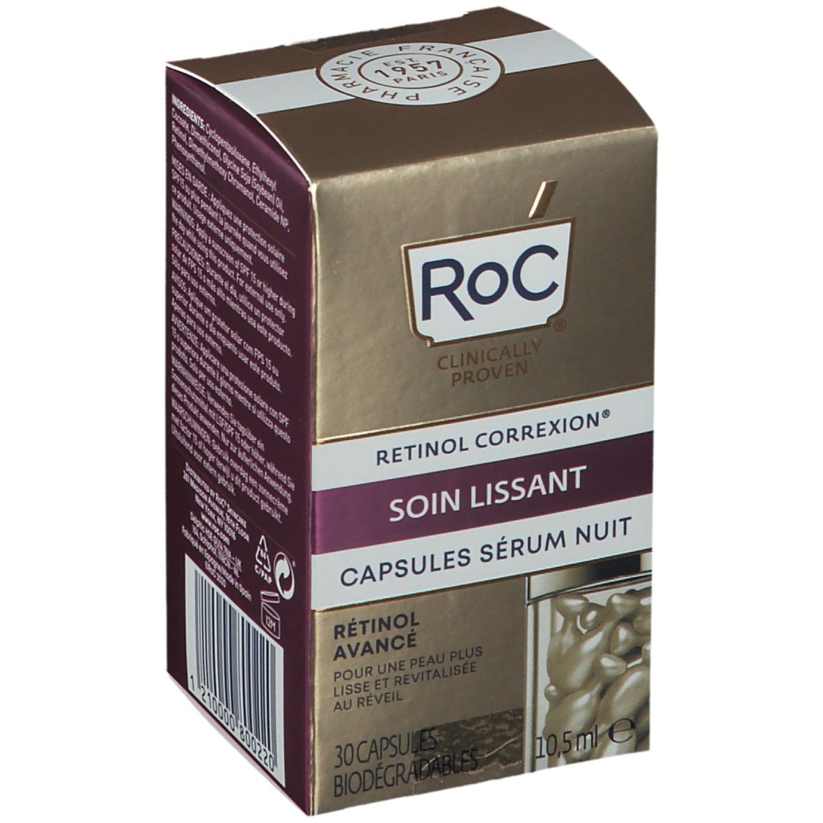 RoC RETINOL CORREXION Soin Lissant Capsules Sérum Nuit 30 pc(s) Capsule(S)