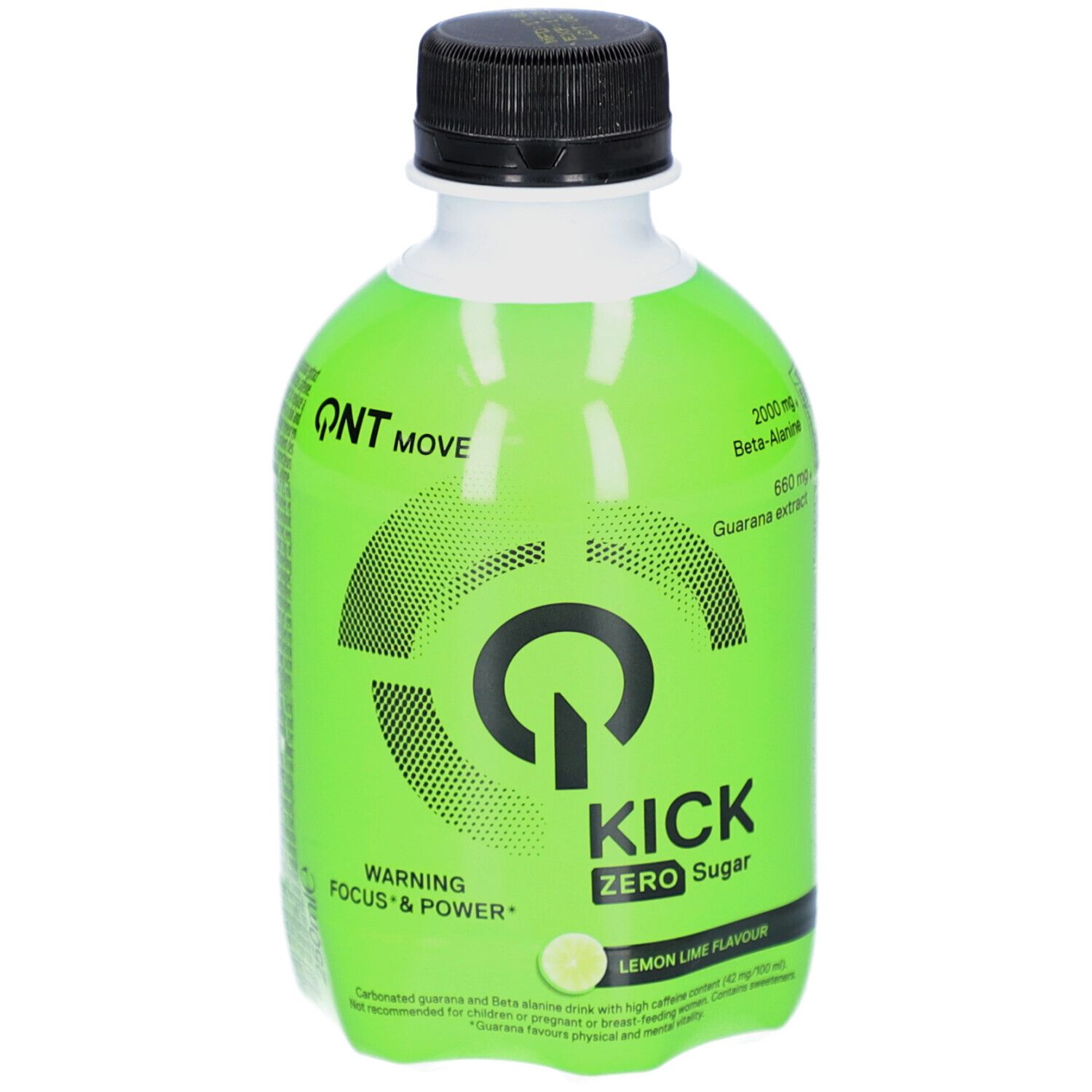 Qnt Vert Boisson Énergétique Citron Sans Sucre Kick Drink - Image 2
