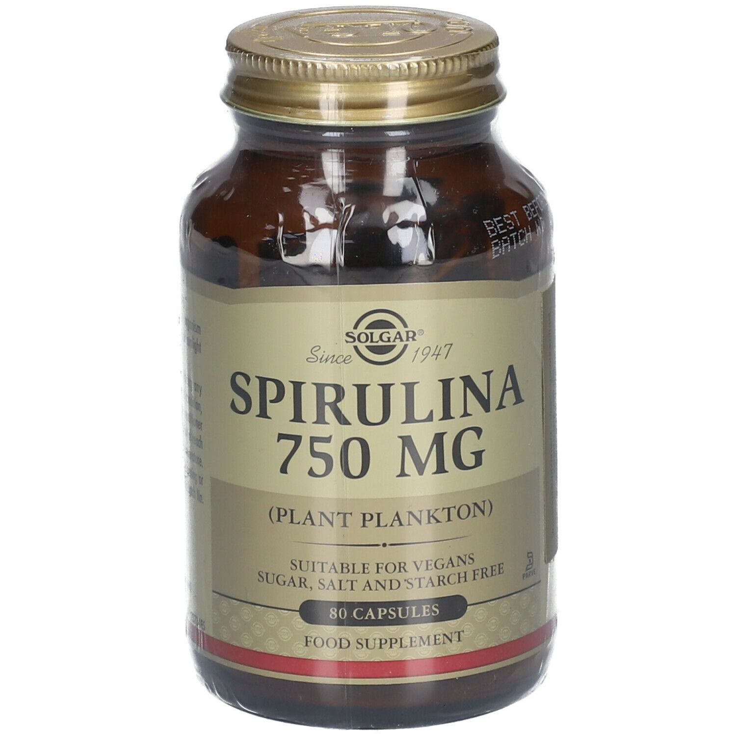 Solgar Solgar® Spirulina 750 Mg | Algue Capsule(S) 80 Pc(S) Enfants