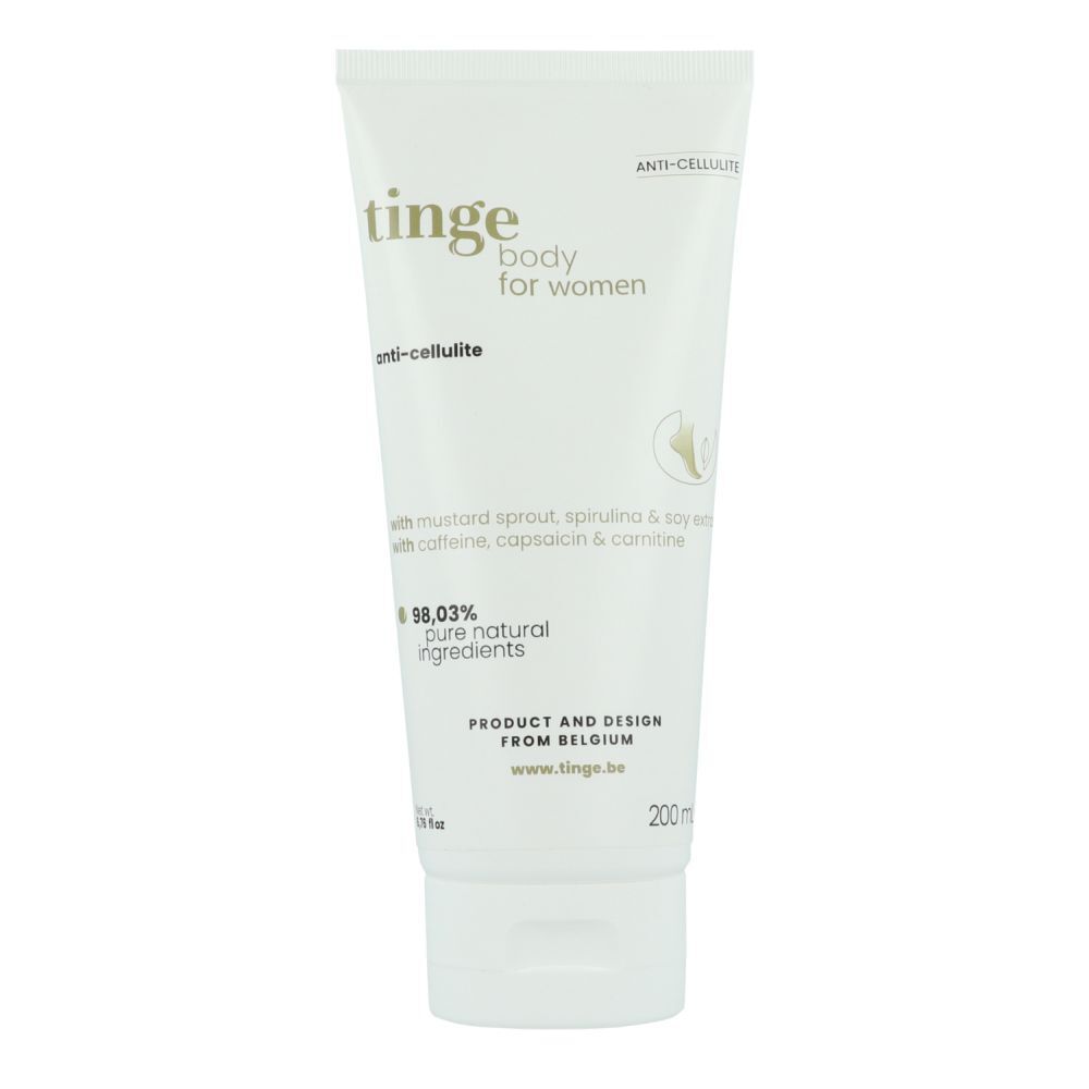 Tinge Crème Anti-Cellulite. Cellulite avancée. 200 ml Crème