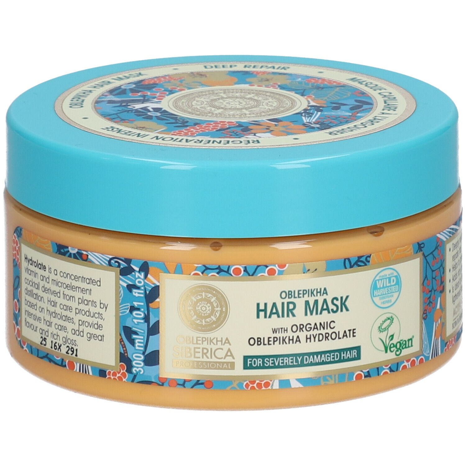 Oblepikha Siberica Hair Mask for Severely Damaged 300 ml masque capillaire Après-Shampooing(S)