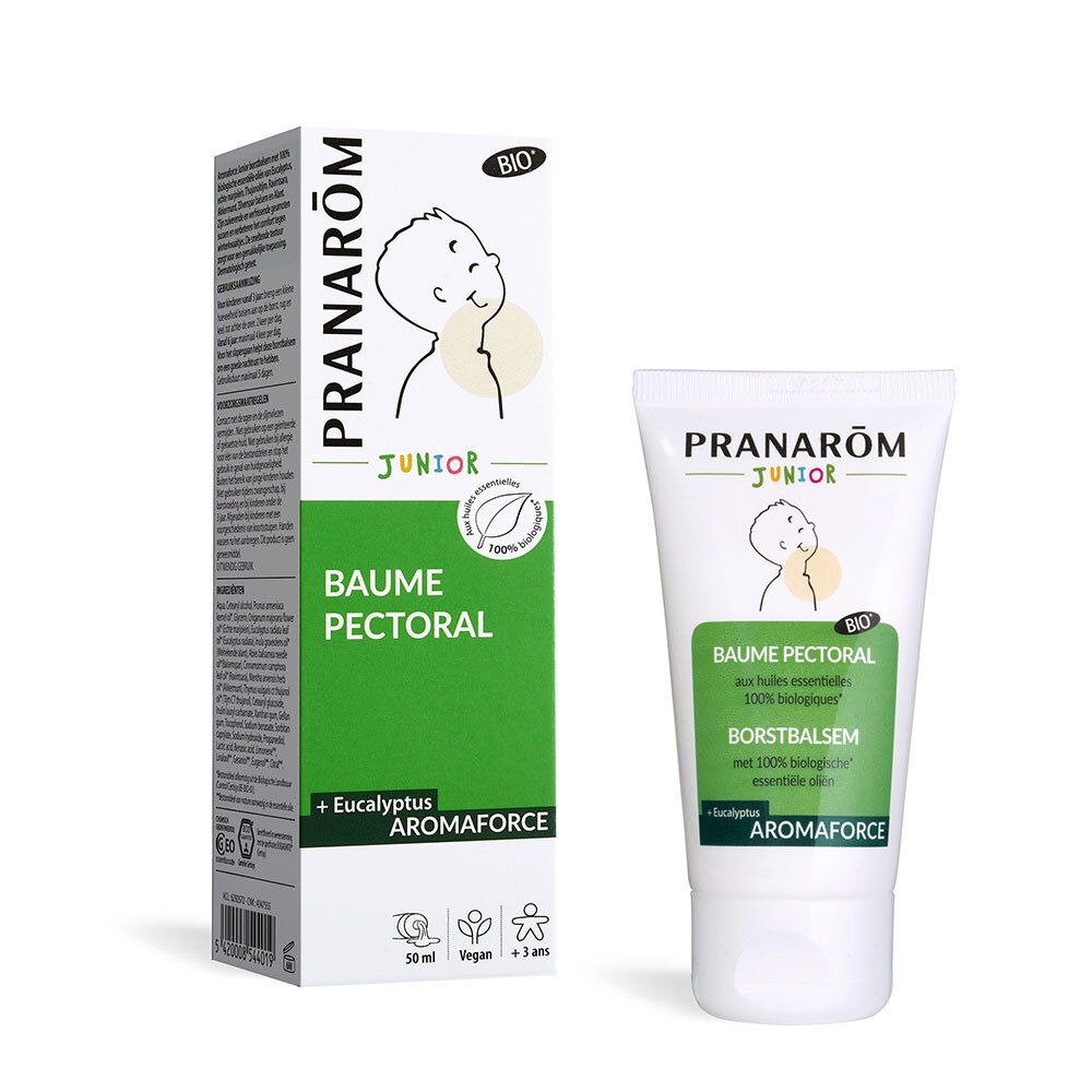 Pranarom Pranarôm Aromaforce Baume Pectoral Bio Junior 50Ml - Image 2