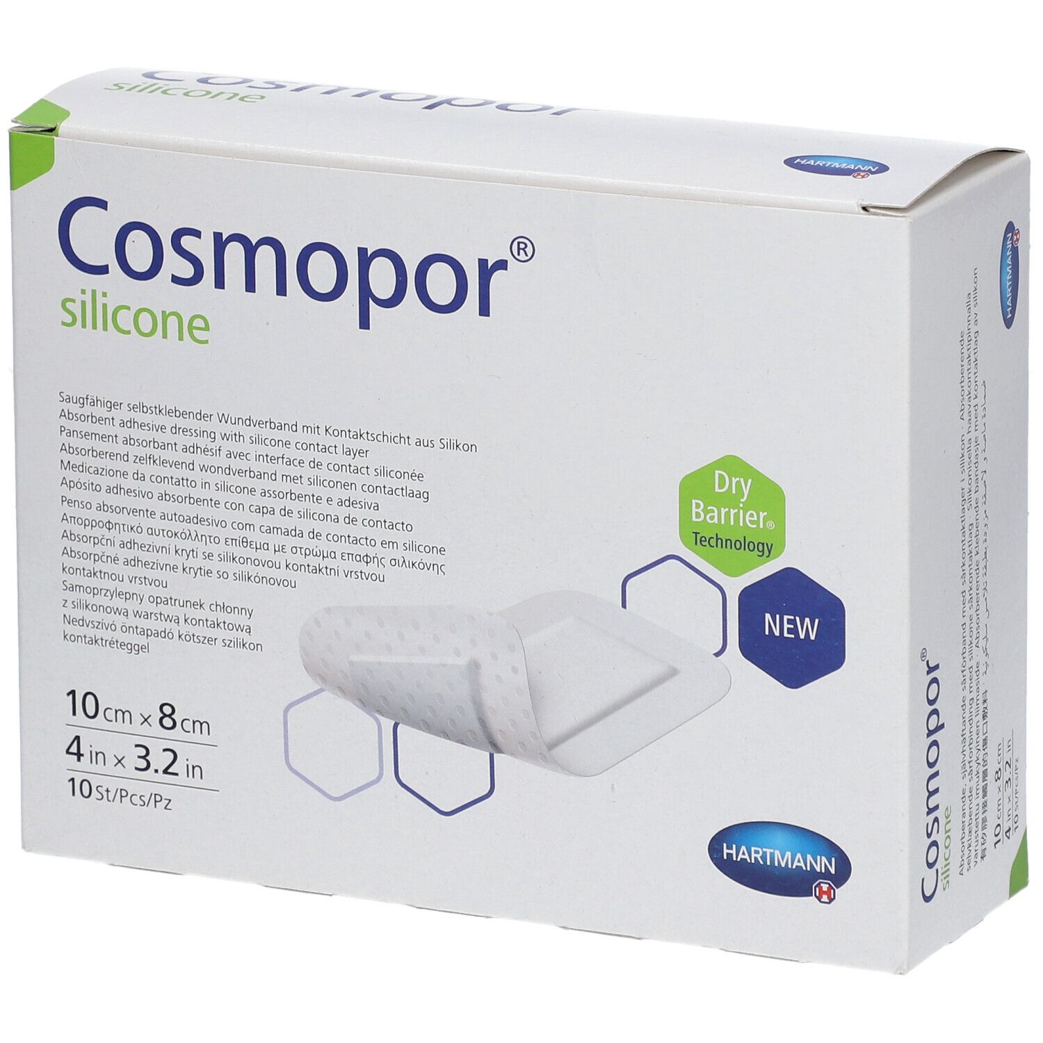 Cosmopor Hartmann Silicone 10 X 8 Cm 901107 Autre Pc(S) - Image 1