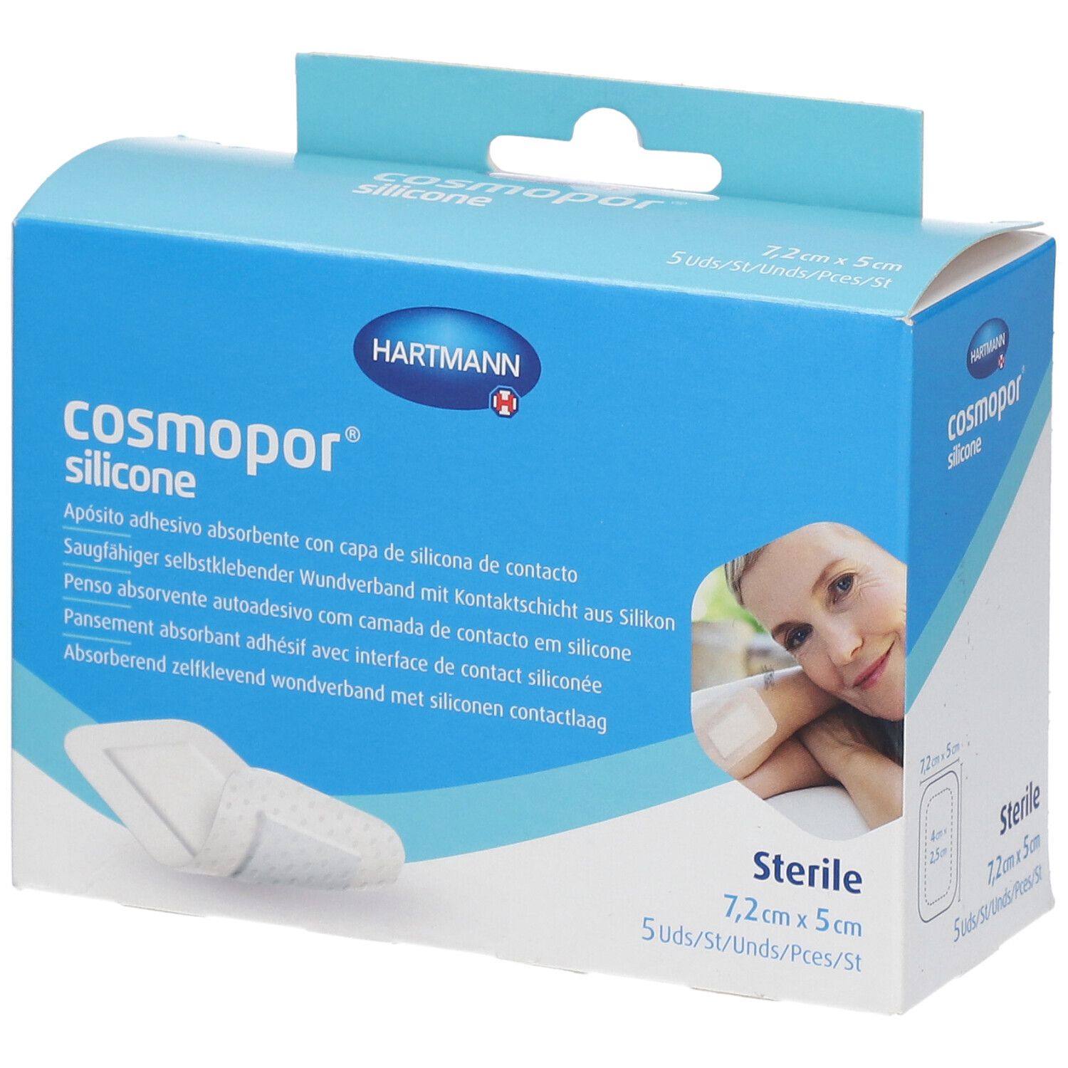 Hartmann Cosmopor® Silicone 7,5 X 5 Cm 901111 Emballage(S) Combi Pc(S) - Image 1