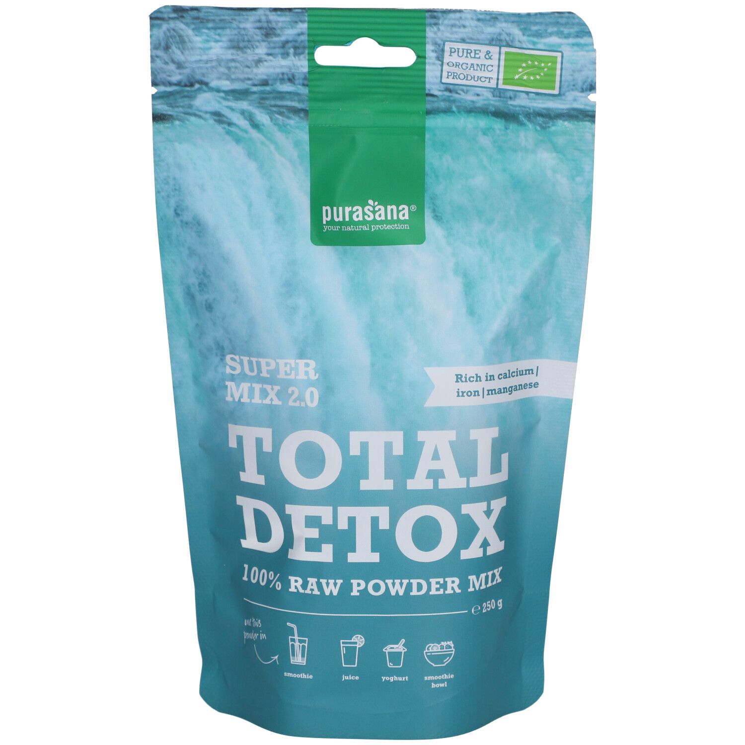 PURASANA Total Detox Super Mix 2,0 250 g Poudre