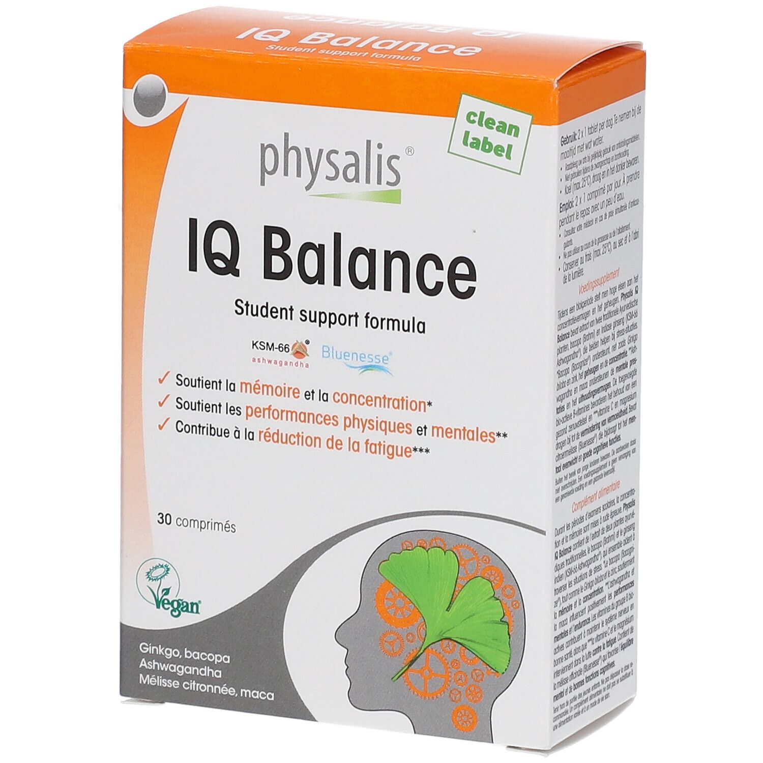 physalis IQ Balance Student support formula 30 pc(s) Comprimé(S)