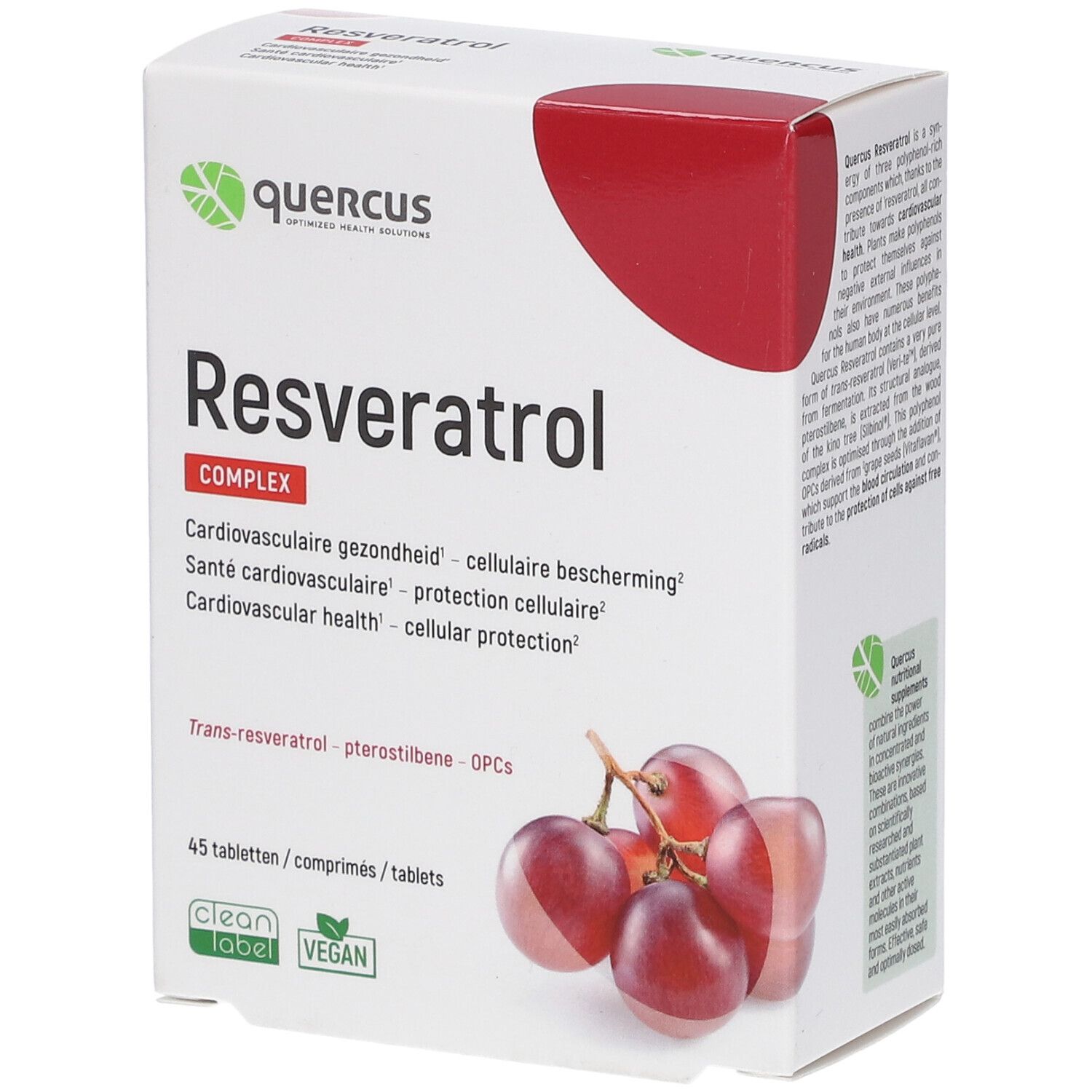 QUERCUS Resveratrol Complex 45 pc(s) Comprimé(S)