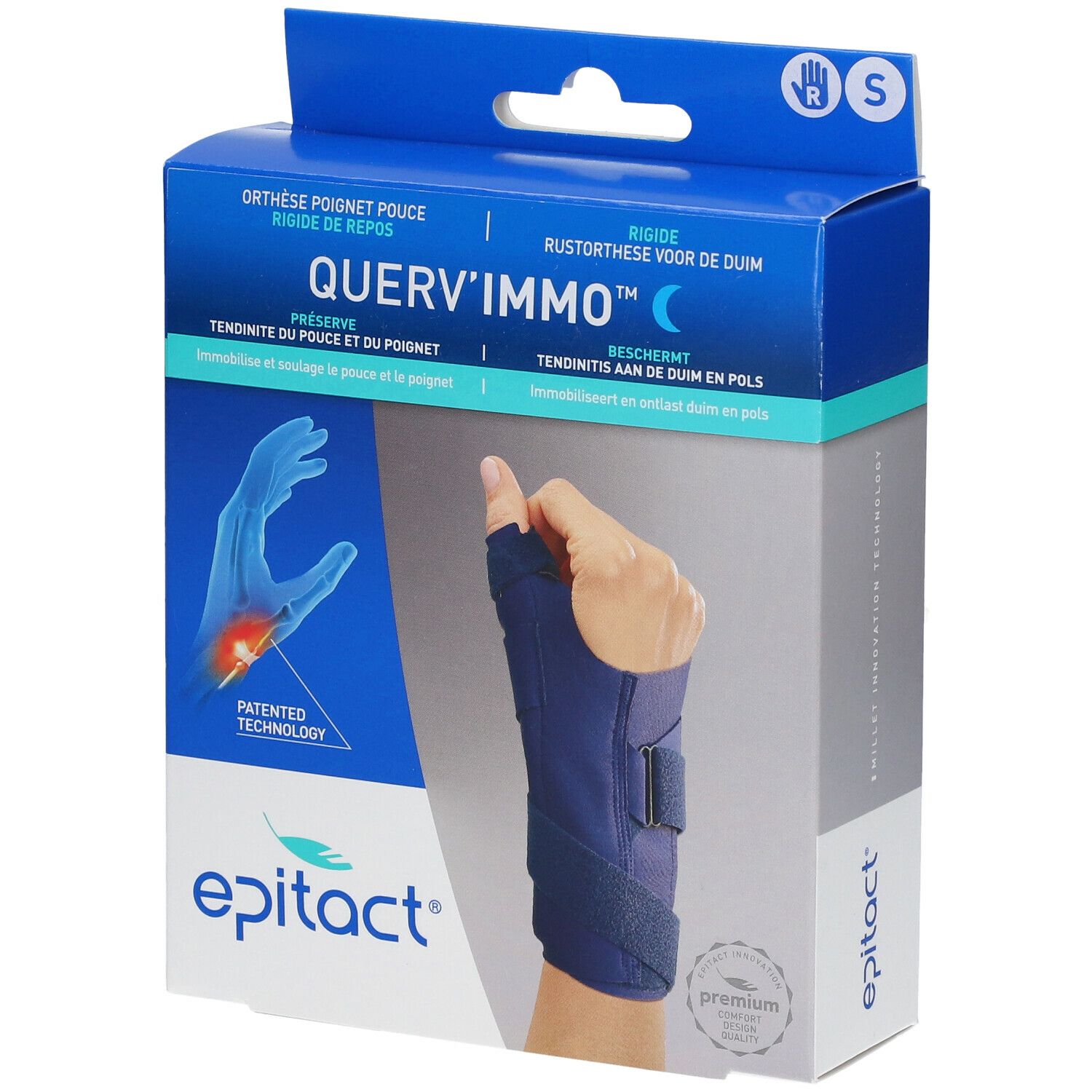 Epitact® Querv'Immo™ Droite Small 1 pc(s)