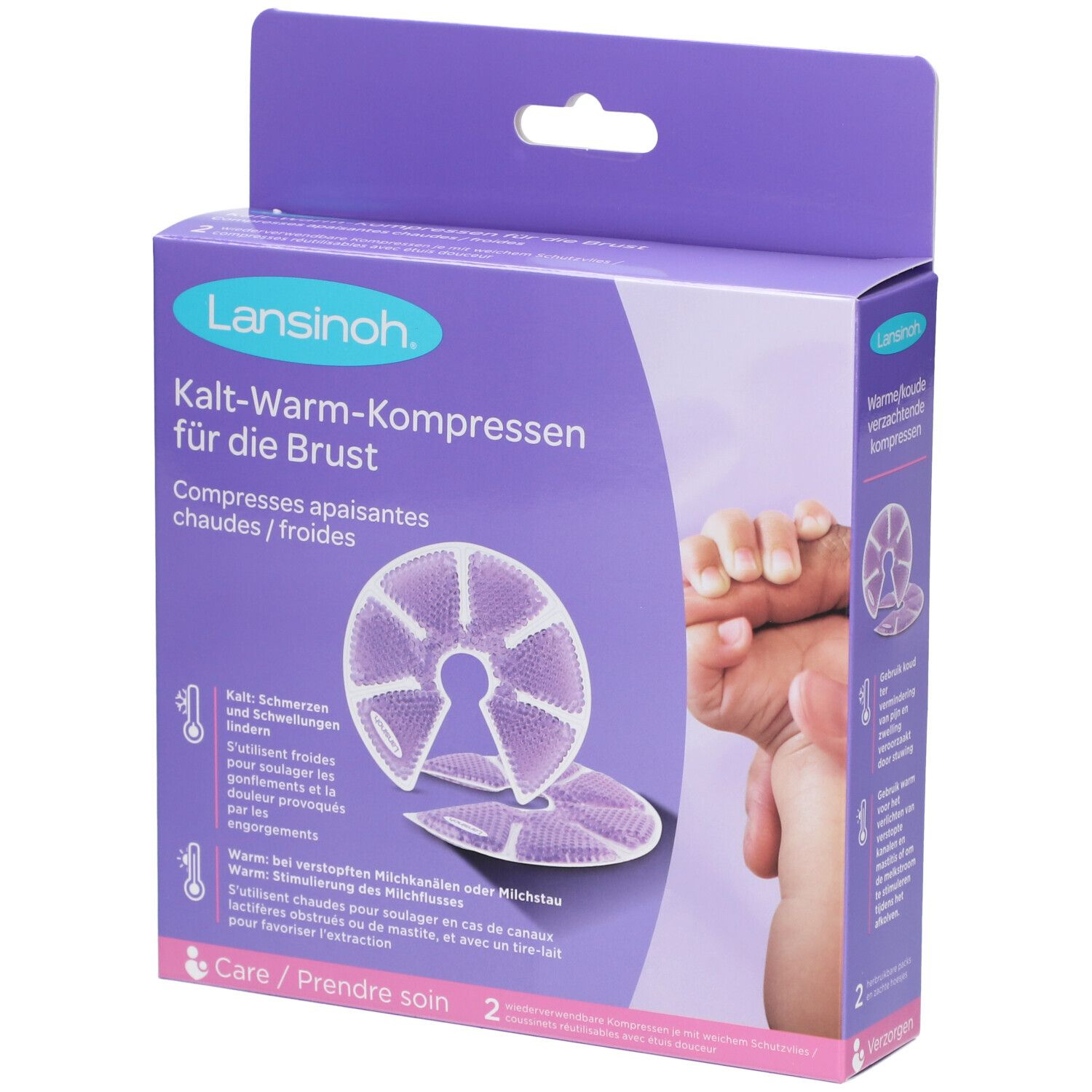Lansinoh TheraPearl 3 in 1 Hot or Cold Breast Therapy Compresses 2 pc(s)