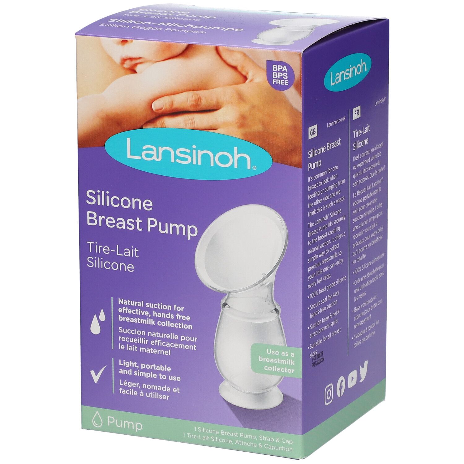 Lansinoh Tire-lait silicone 1 pc(s) Bouteilles