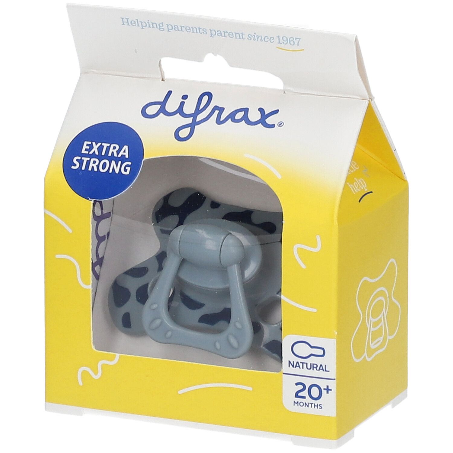 Difrax Sucette Natural Stone Stains 20 Mois+ Tétine(S) 1 pc(s)