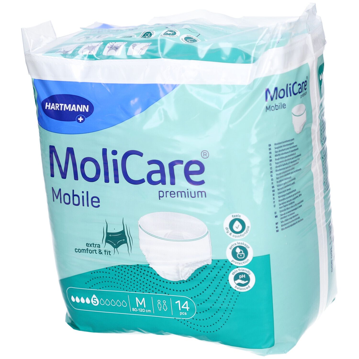 MoliCare® Premium Mobile 5 gouttes M Culotte D'Incontinence 14 pc(s)