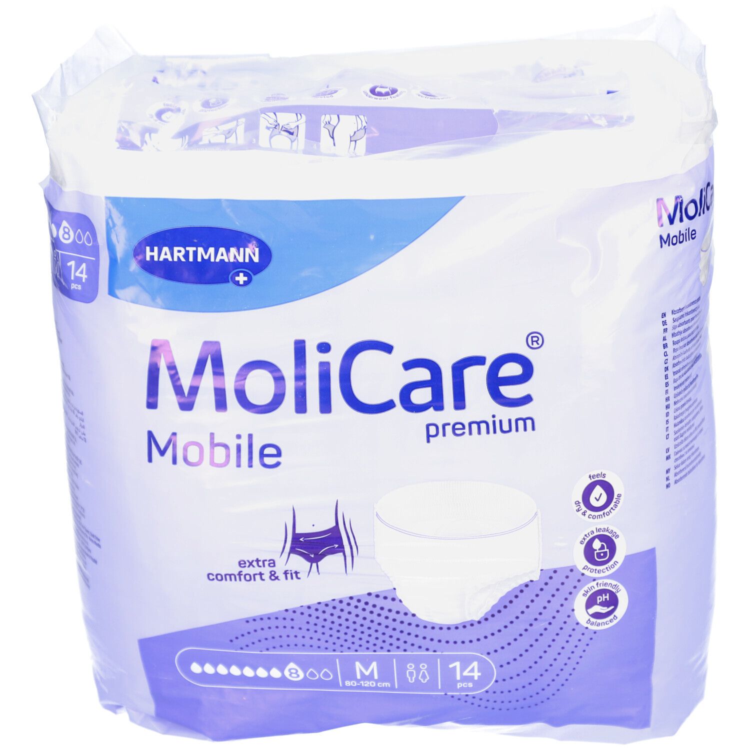 MoliCare® Premium Mobile 8 gouttes M Culotte D'Incontinence 14 pc(s)