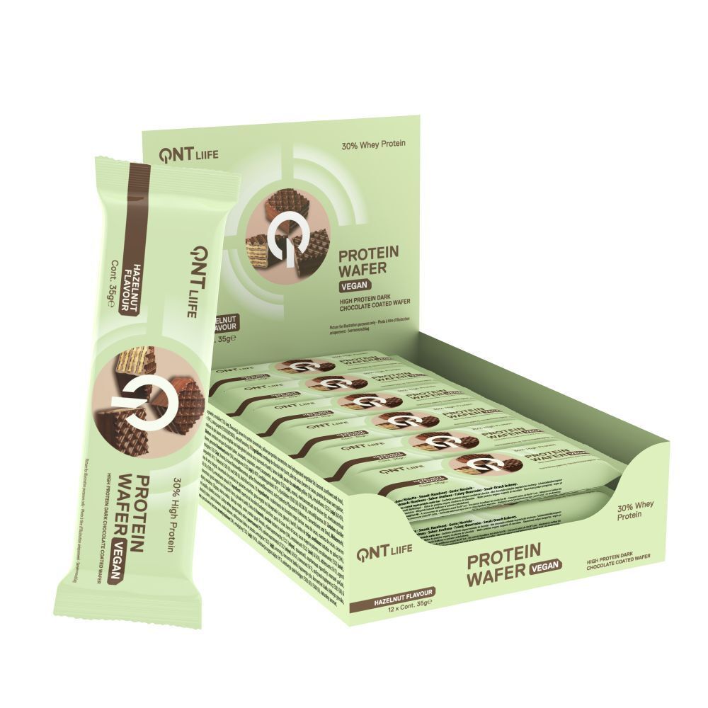 Qnt Vegan Protein Wafer Hazelnut Barre 12X35 G
