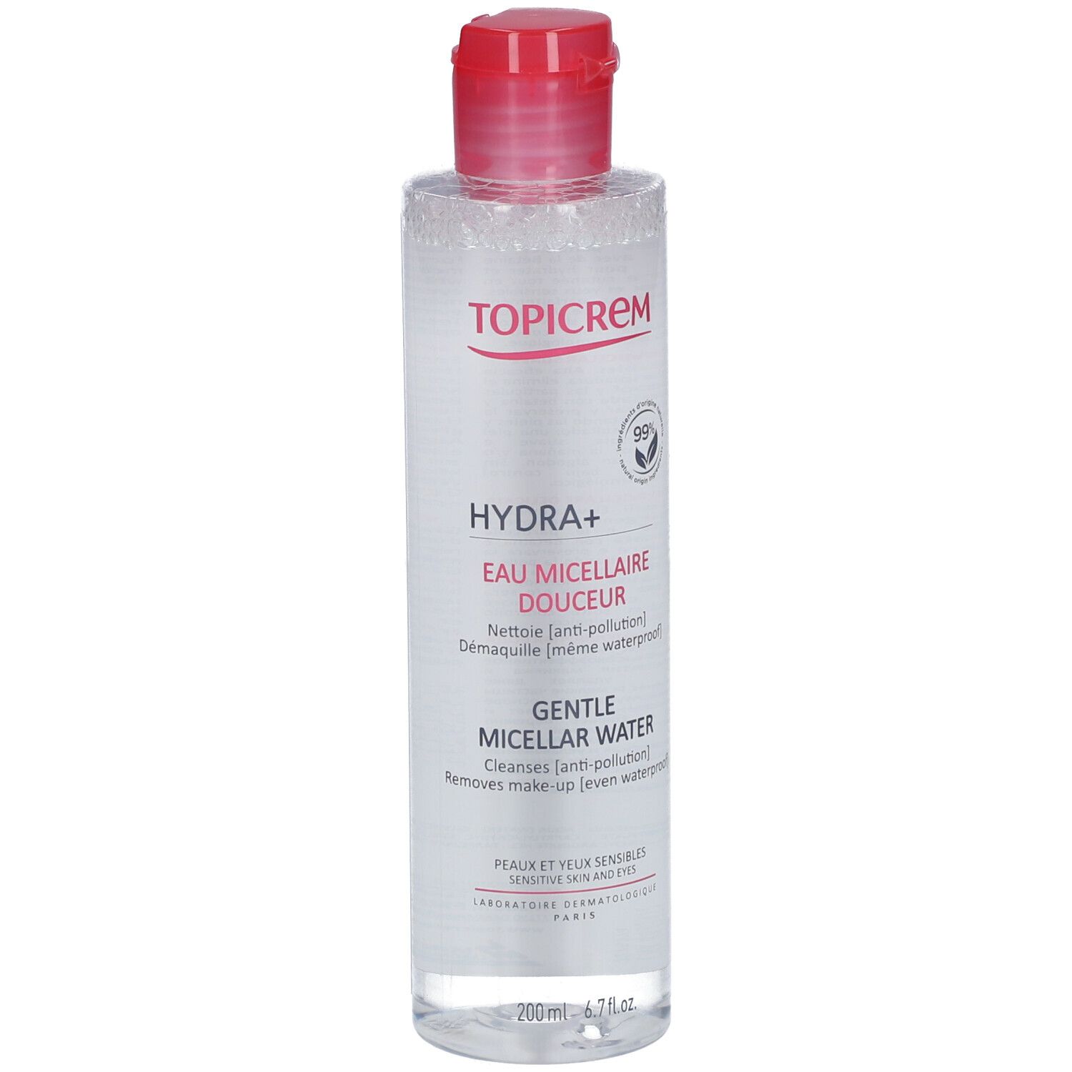 TOPICREM Hydra+ Eau mycellaire douceur 200 ml Eau Pour Le Visage