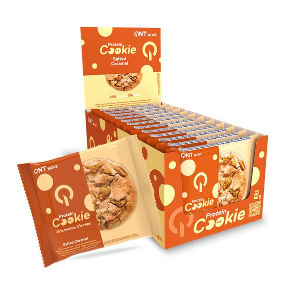QNT Cookies protéinés - Caramel salé 12x60 g