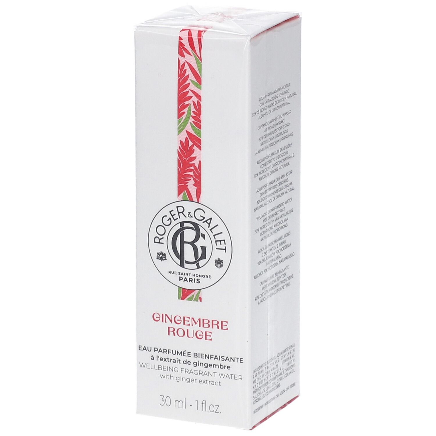 Roger & Gallet Eau Parfumée Bienfaisante GINGEMBRE ROUGE 30 ml Spray