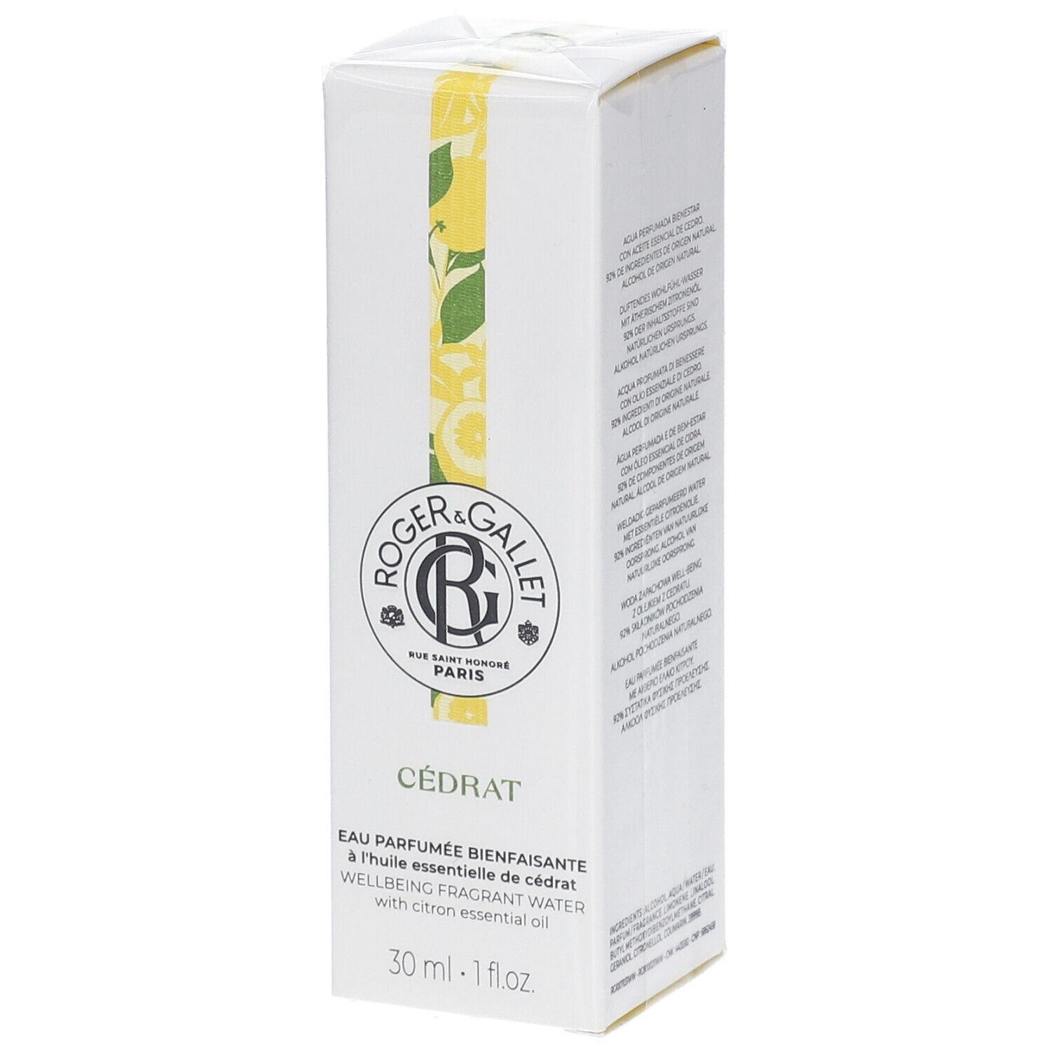 Roger & Gallet Eau Parfumée Bienfaisante CÉDRAT 30 ml Spray