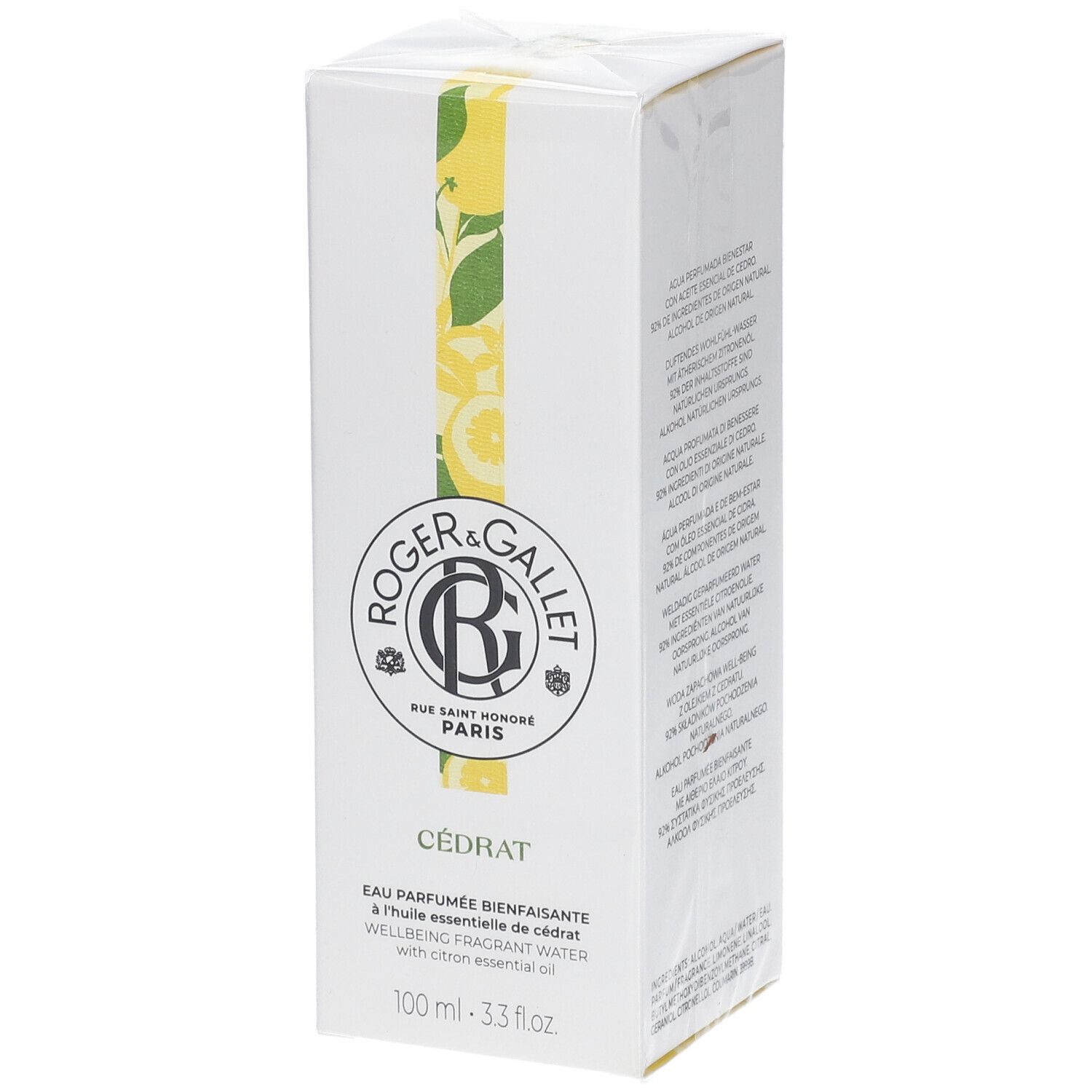 Roger & Gallet Eau Parfumée Bienfaisante CÉDRAT 100 ml Spray