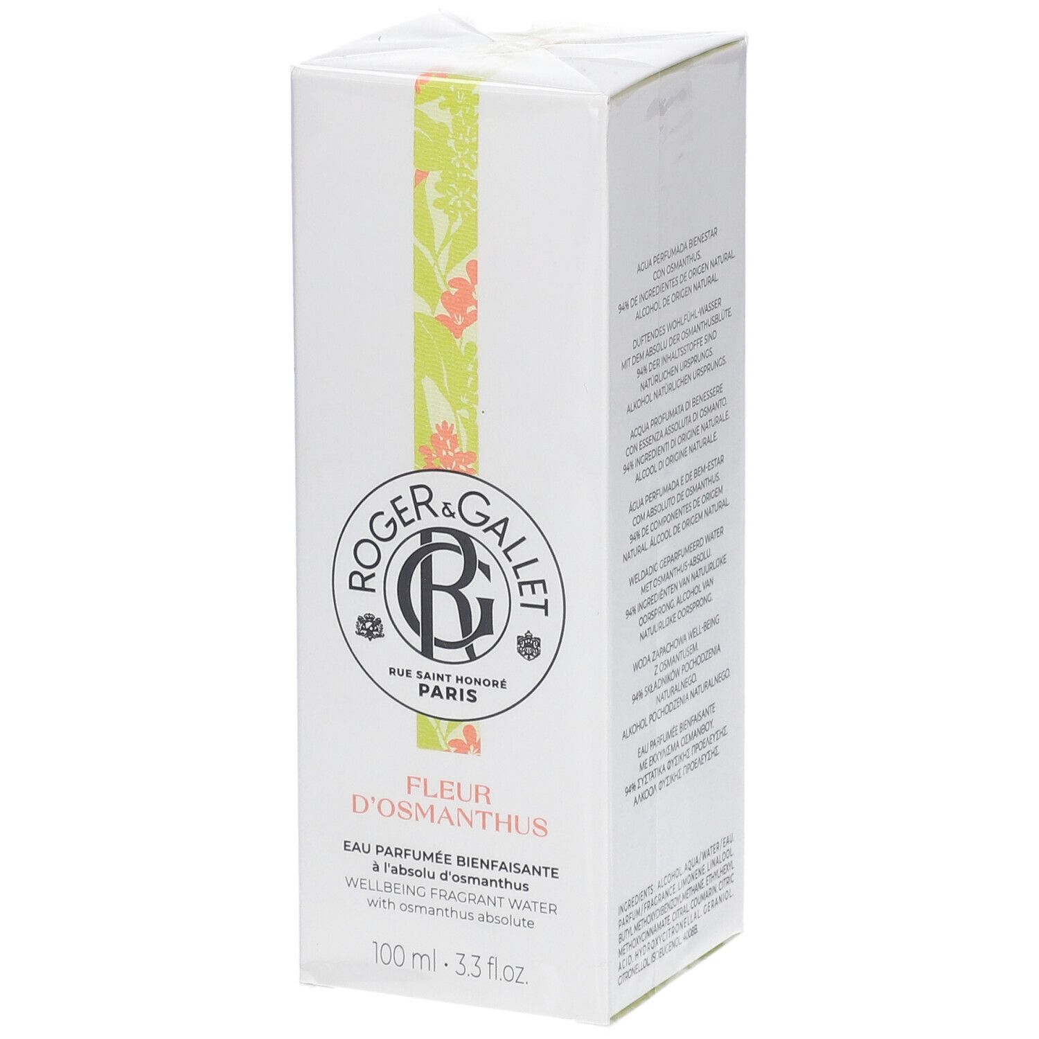 Roger & Gallet Eau Parfumée Bienfaisante FLEUR D'OSMANTHUS 100 ml Spray