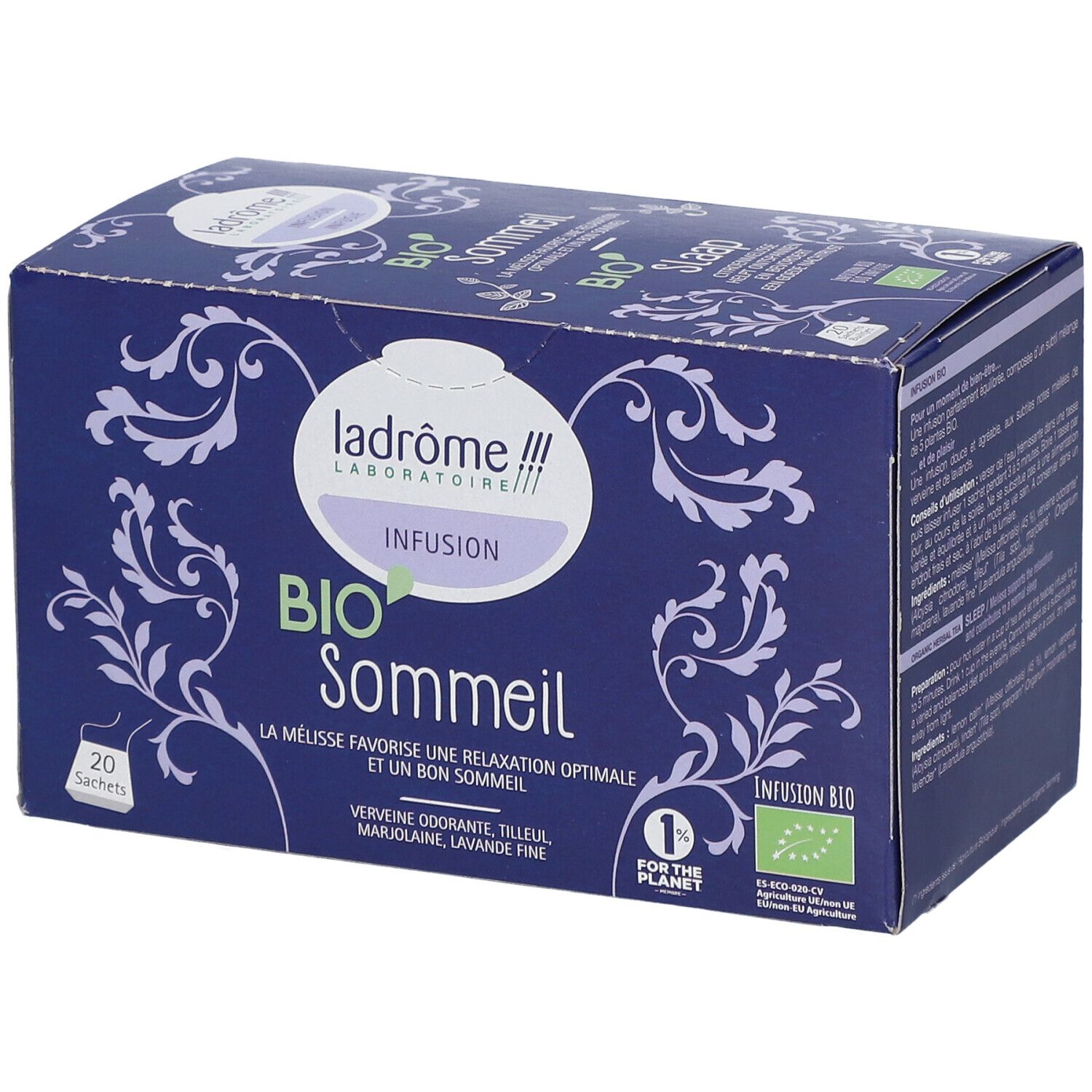 Ladrôme Infusion Bio Sommeil Thé Instantané 20 Pc(S)
