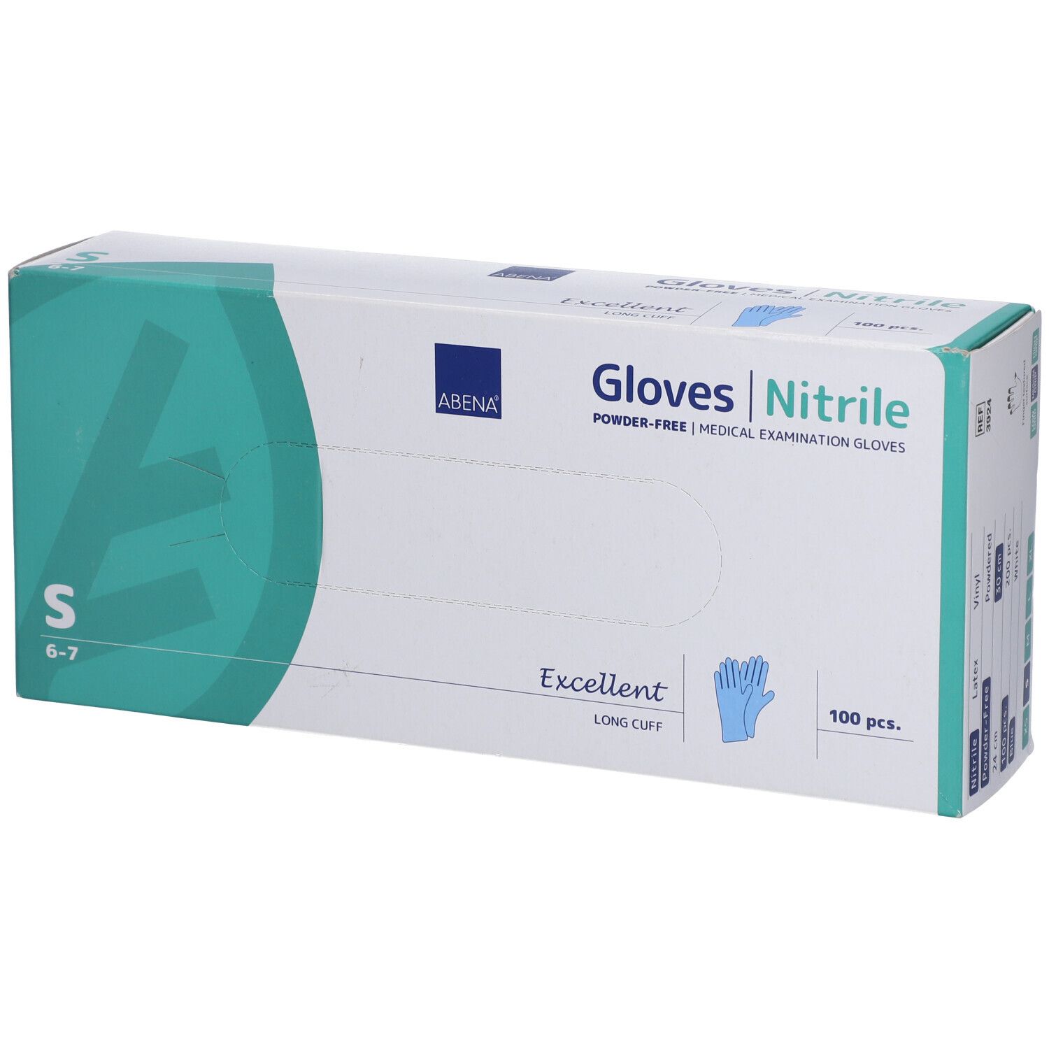 ABENA Gants Nitril L Bleu Gant(S) 100 pc(s)