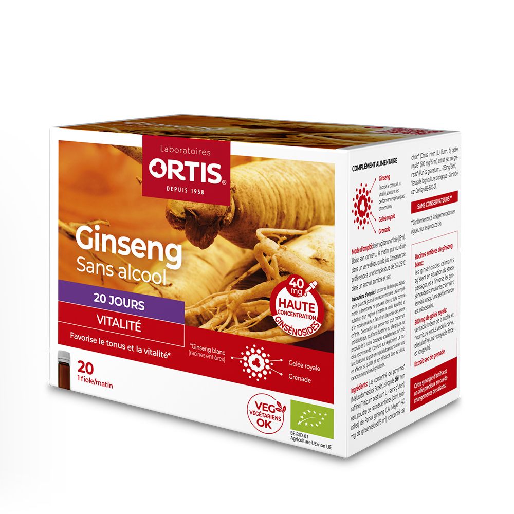Ortis Ortis® Ginseng Bio Ampoule(S) 20X15 Ml Enfants