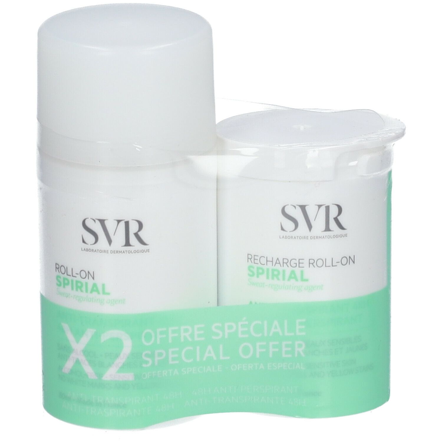 SVR SPIRIAL Roll-On + recharge 2x50 ml Rouleau