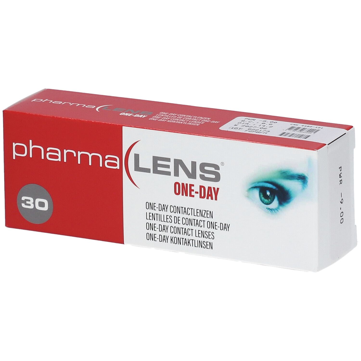 Pharmalens One-Day Lentilles -9,00 30 pc(s) Lentilles De Contact