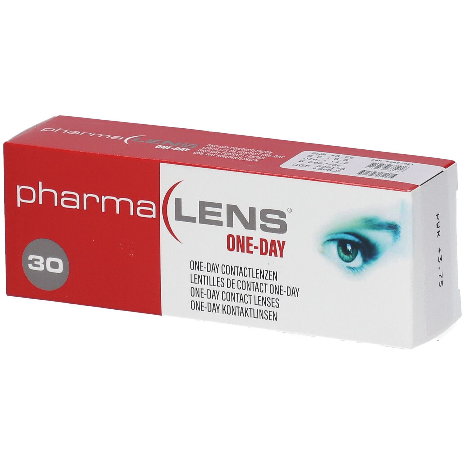Pharmalens One-Day Lentilles +3,75 De Contact 30 pc(s)