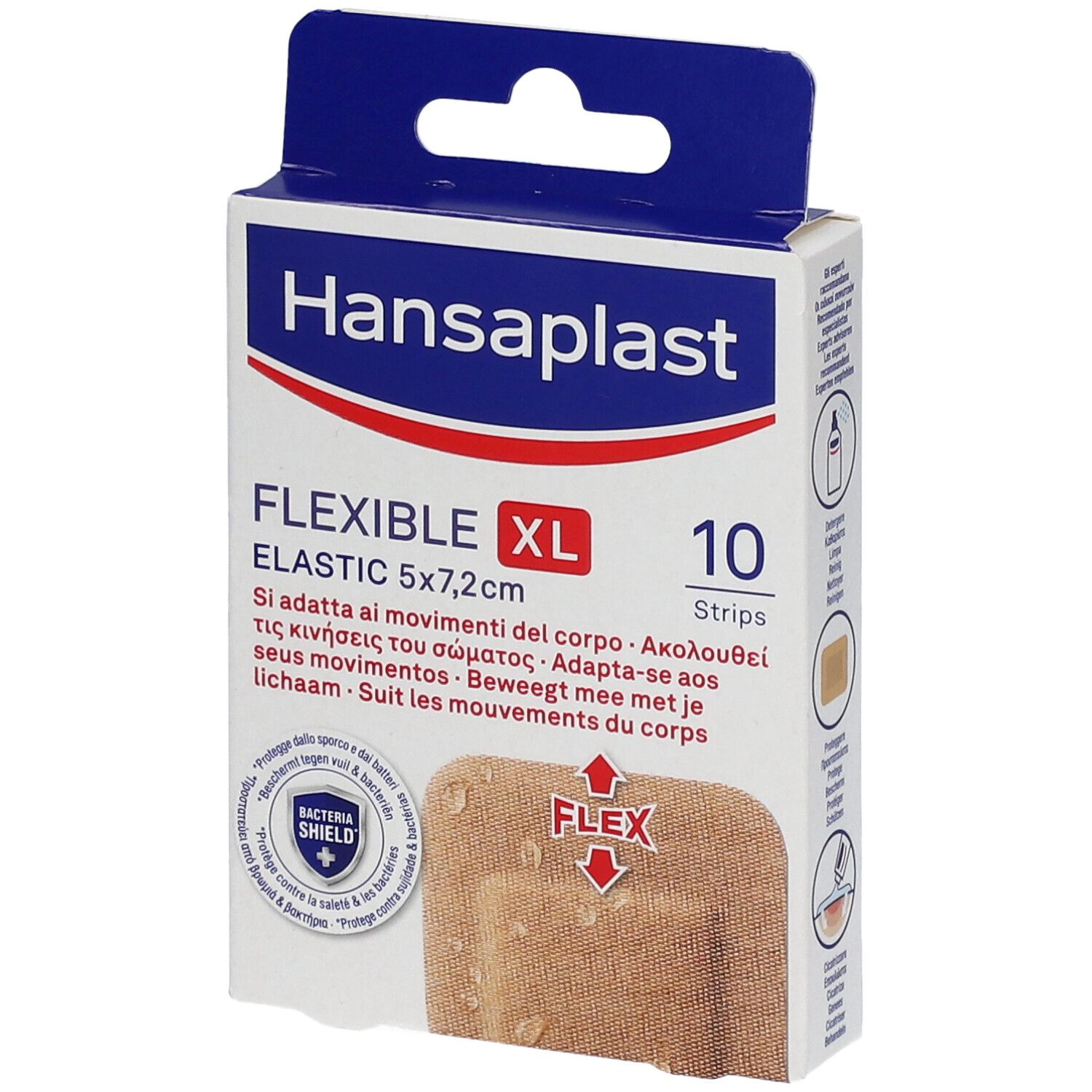 Hansaplast Elastic Flexible Xl Pansements 5 X 7,2 Cm Pansement(S) 10 Pc(S) - Image 1