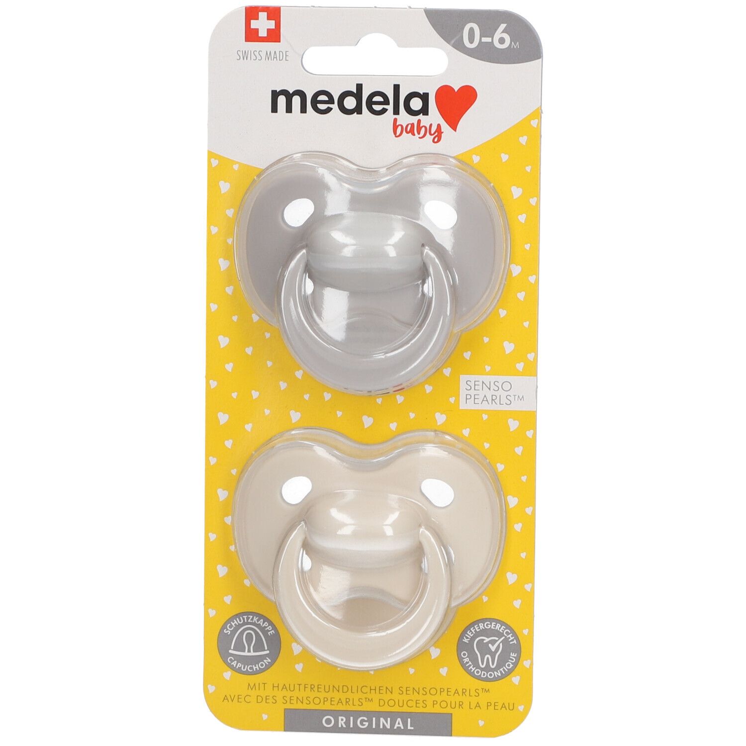 Medela Baby Original Sucette Pastel 0-6 Mois DUO Sucette(S) 2 pc(s)