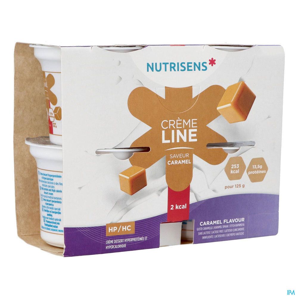 NUTRISENS CRÈMELINE HP/HC 2 KCAL Caramel Crème 4x125 g