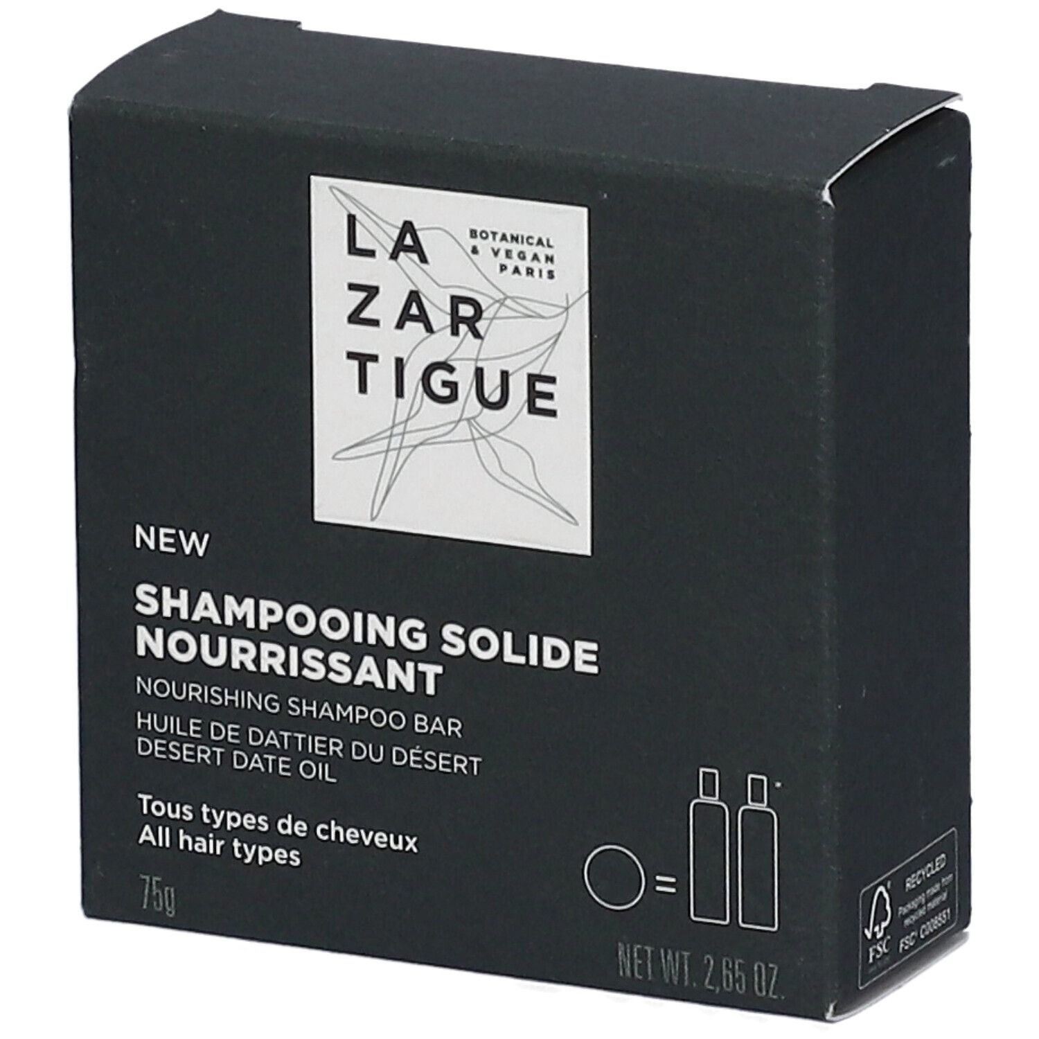 Lazartigue Shampooing Solide Nourissant 75 G