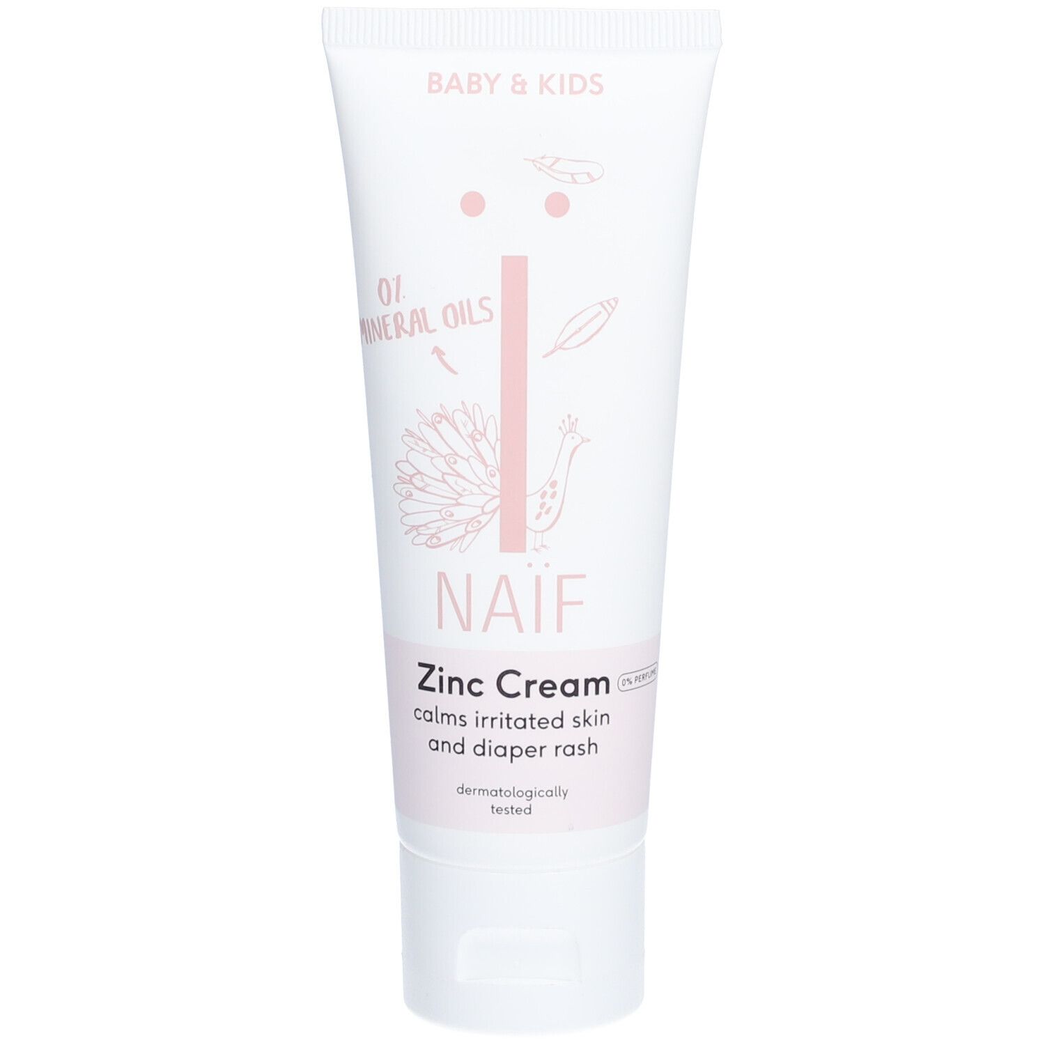 NAIF Crème change sans parfum pour bébés et enfants 75 ml Crème