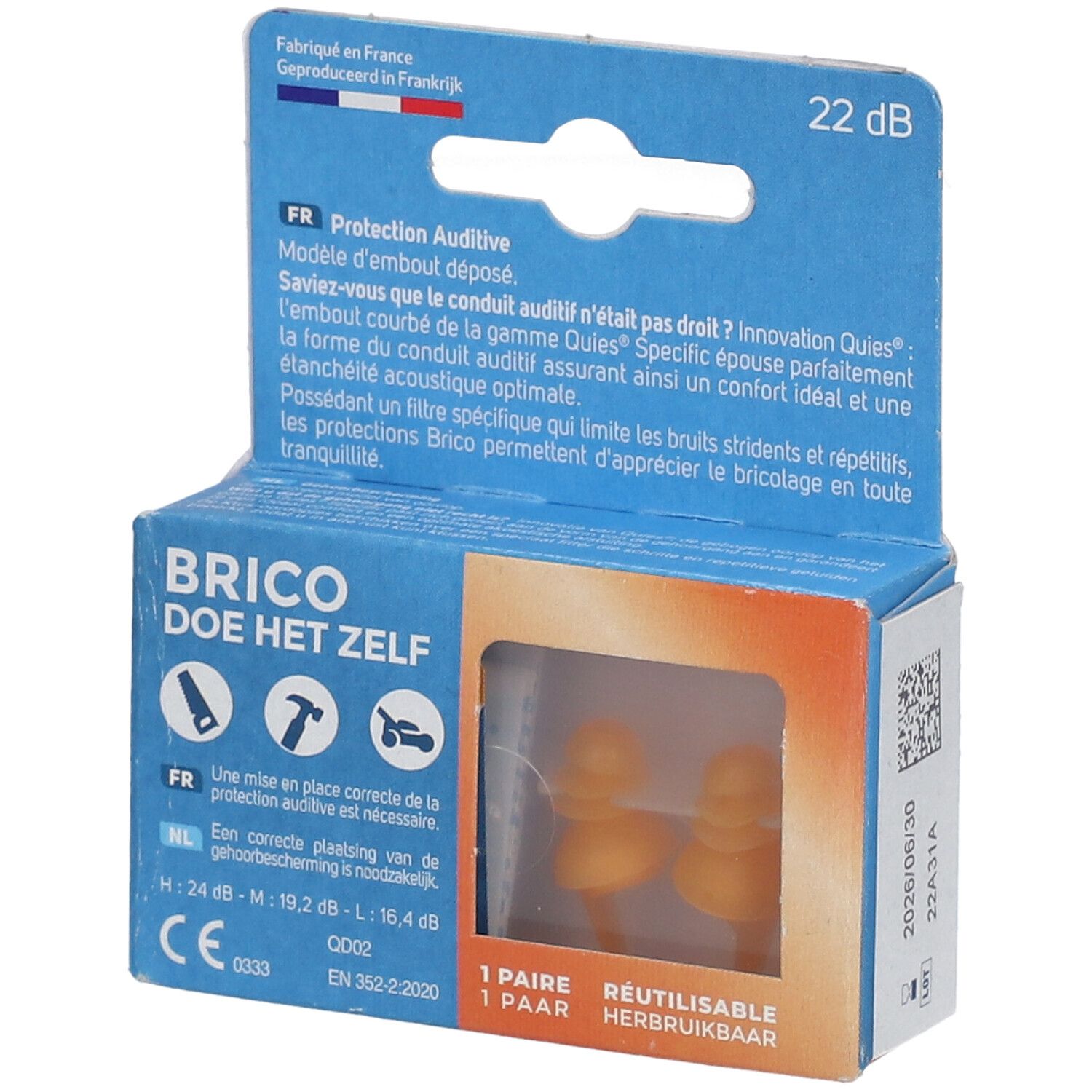 Quies Protection Auditive Spécifique Brico 1 pc(s) Bouchons D'Oreille