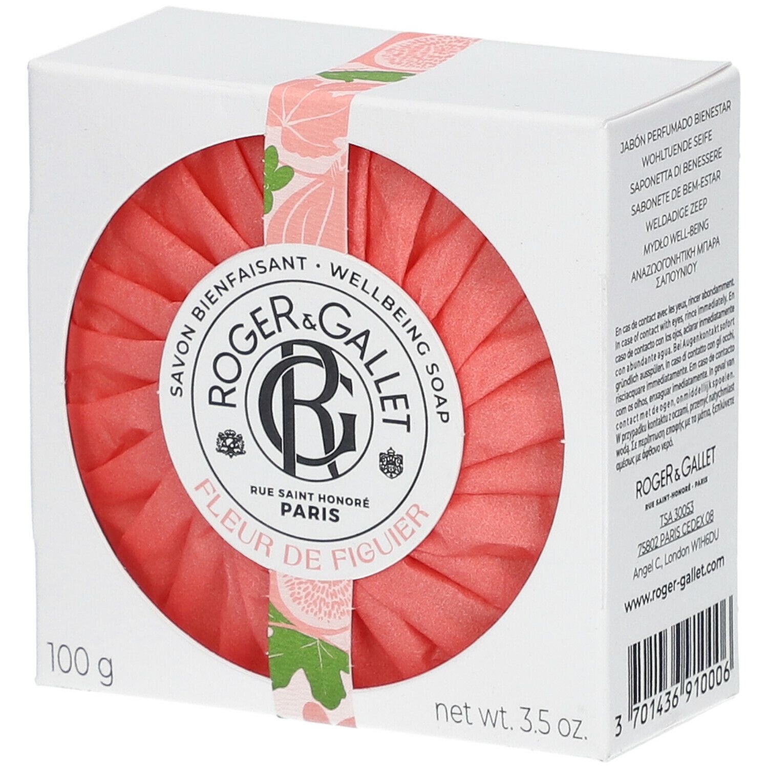 Roger & Gallet Savon Bienfaisant FLEUR DE FIGUIER 100 g Savon